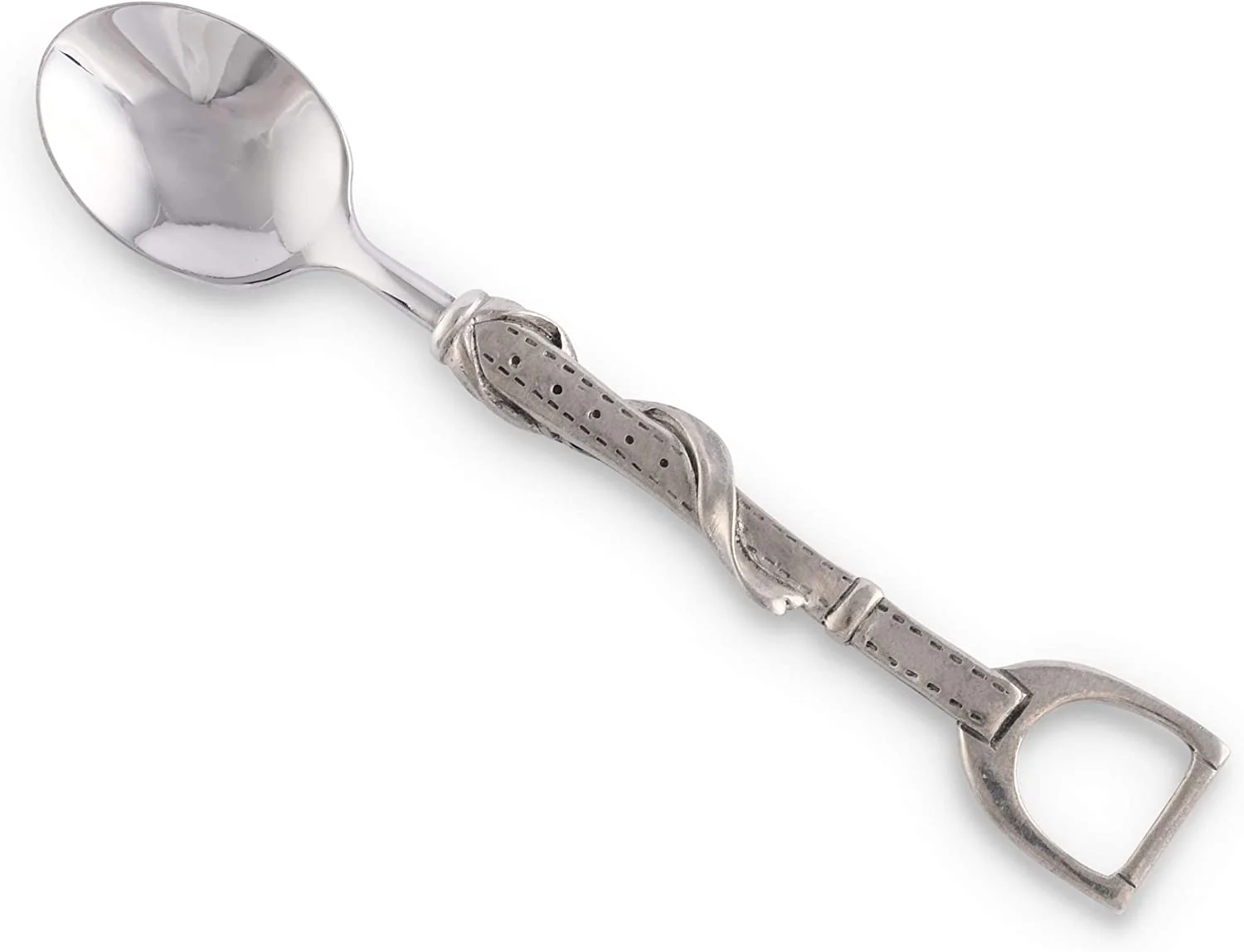 Vagabond House Pewter Stirrup Equestrian Horse Tack Bar/Sugar Spoon 5.75 inch Long