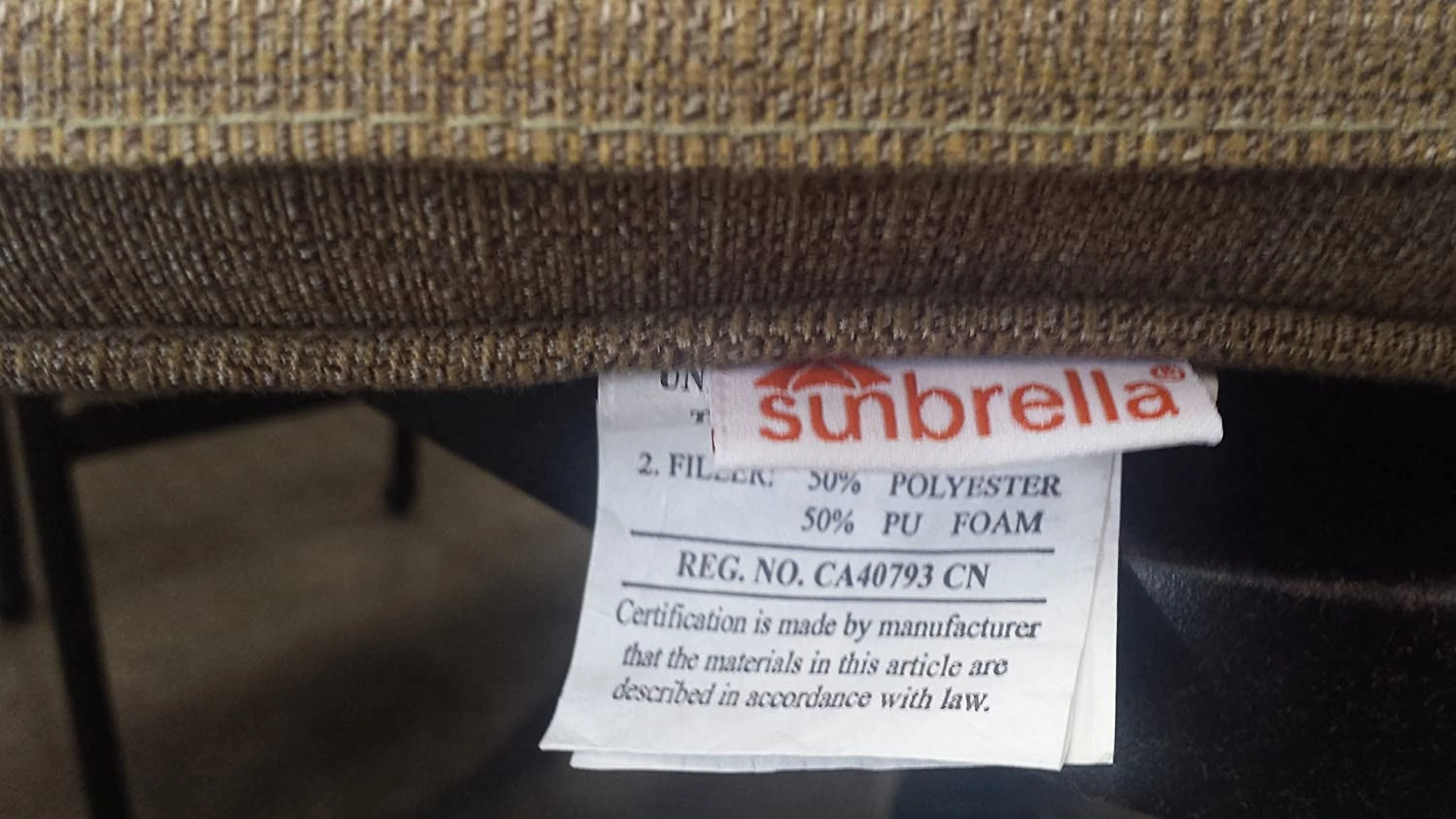 Tuscany Outdoor Patio 7 pcs Round Fire Gas 52" Dining Set Dark Bronze Cast Aluminum Sunbrella Cushions (Set with 6 Regular Chairs)