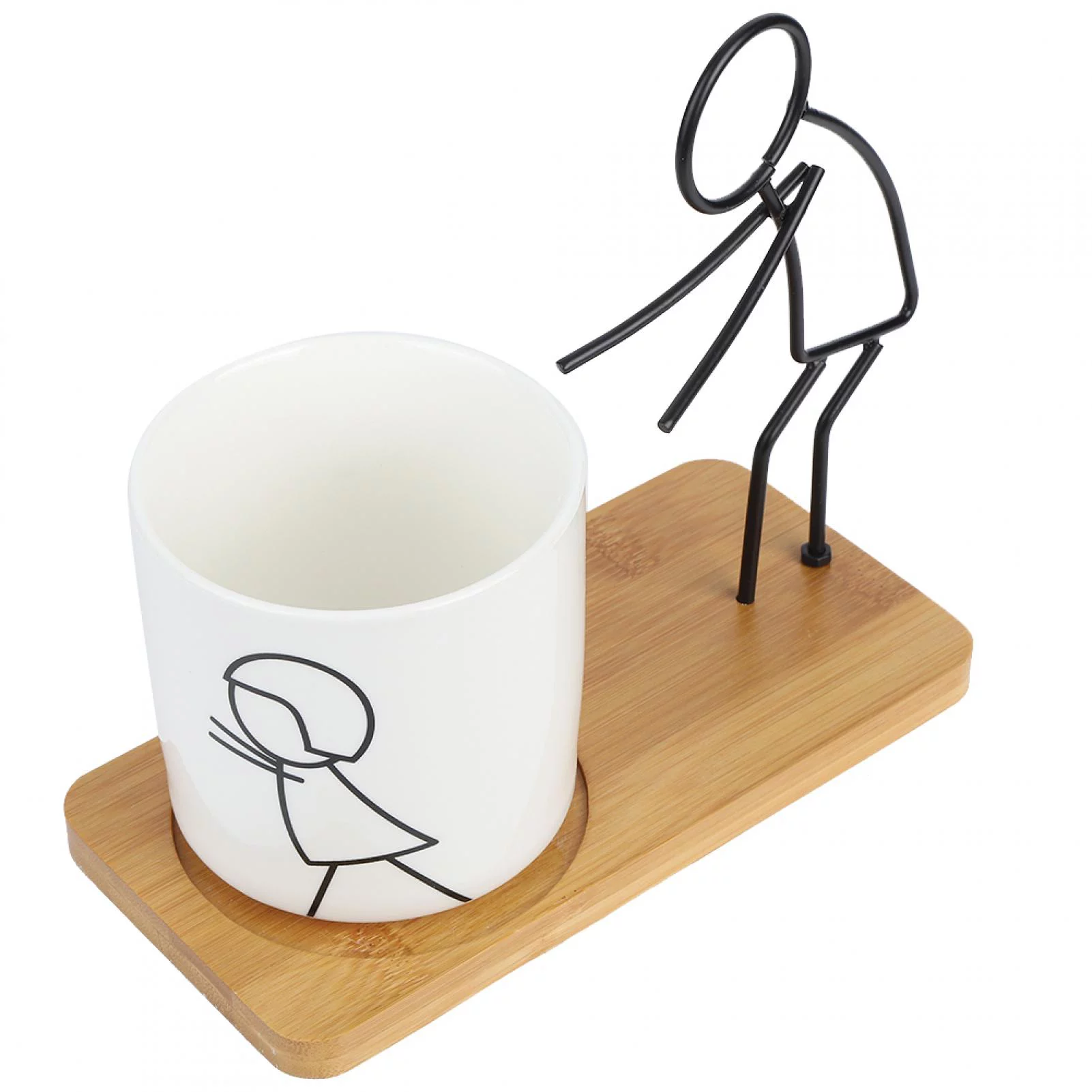 Innovative Cute Ceramic Succulent Plants Pot Planter Flowerpots Ornament for Desktop DecorationRT037 Father Type