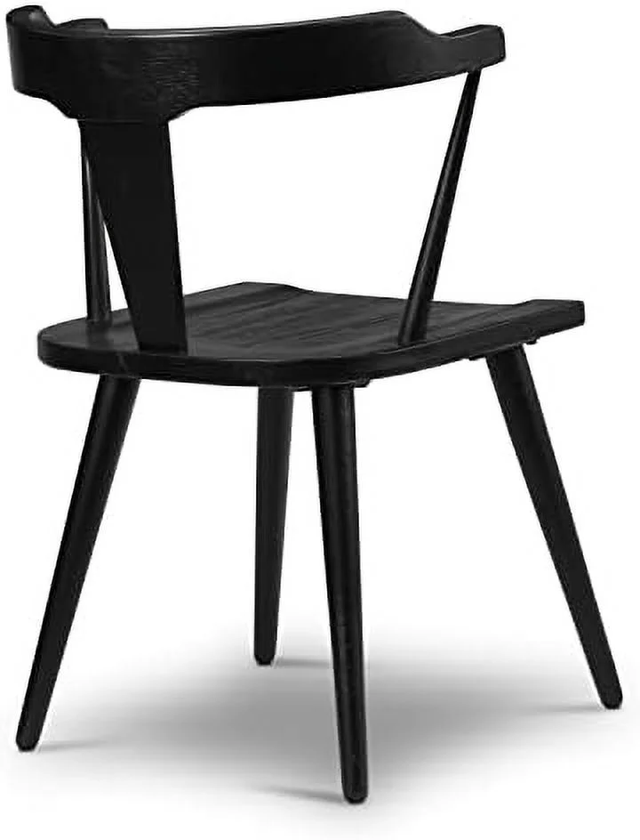 QUGDXVBN POLY & BARK Enzo Dining Chair Oak  Black