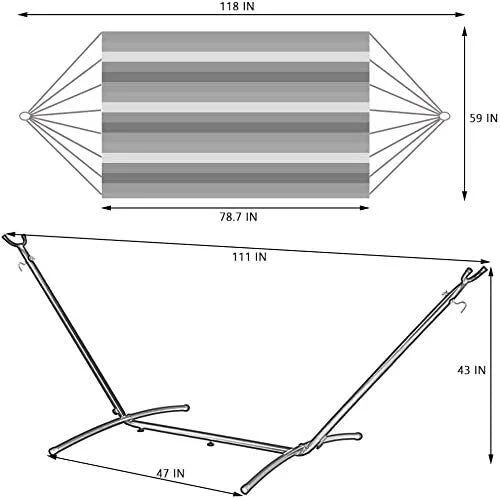 Hammock Chair Portable Swing Chair Heavy Duty Swing Stand For Patio Backyard