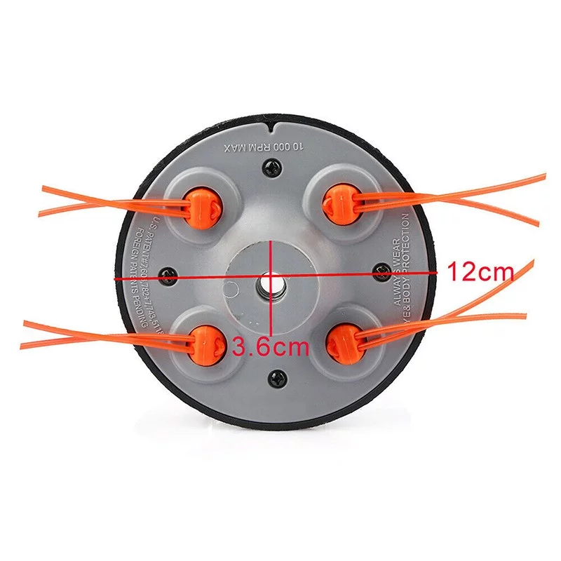 Cumbed 2X Universal Strimmer Line String Trimmer Head Fit All Pivotrim Gas Brush Cutter