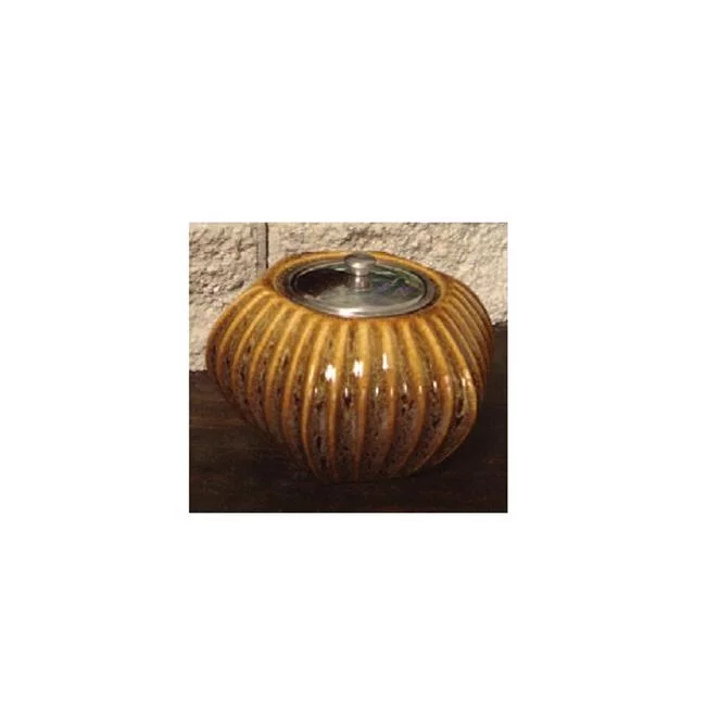 Marshall Home MBP-71-4-950N Galveston Golden Brown Ceramic Firepot