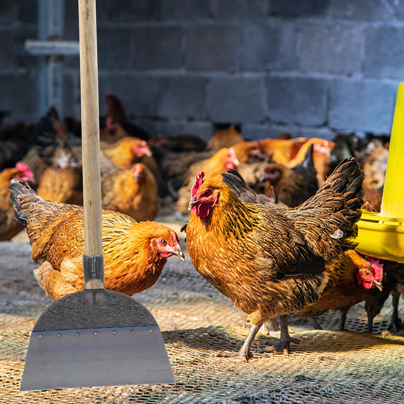 Guichaokj 1pc Steel Shovel Multi-purpose Fowl Manure Push Shovel Replacement Shovel Head