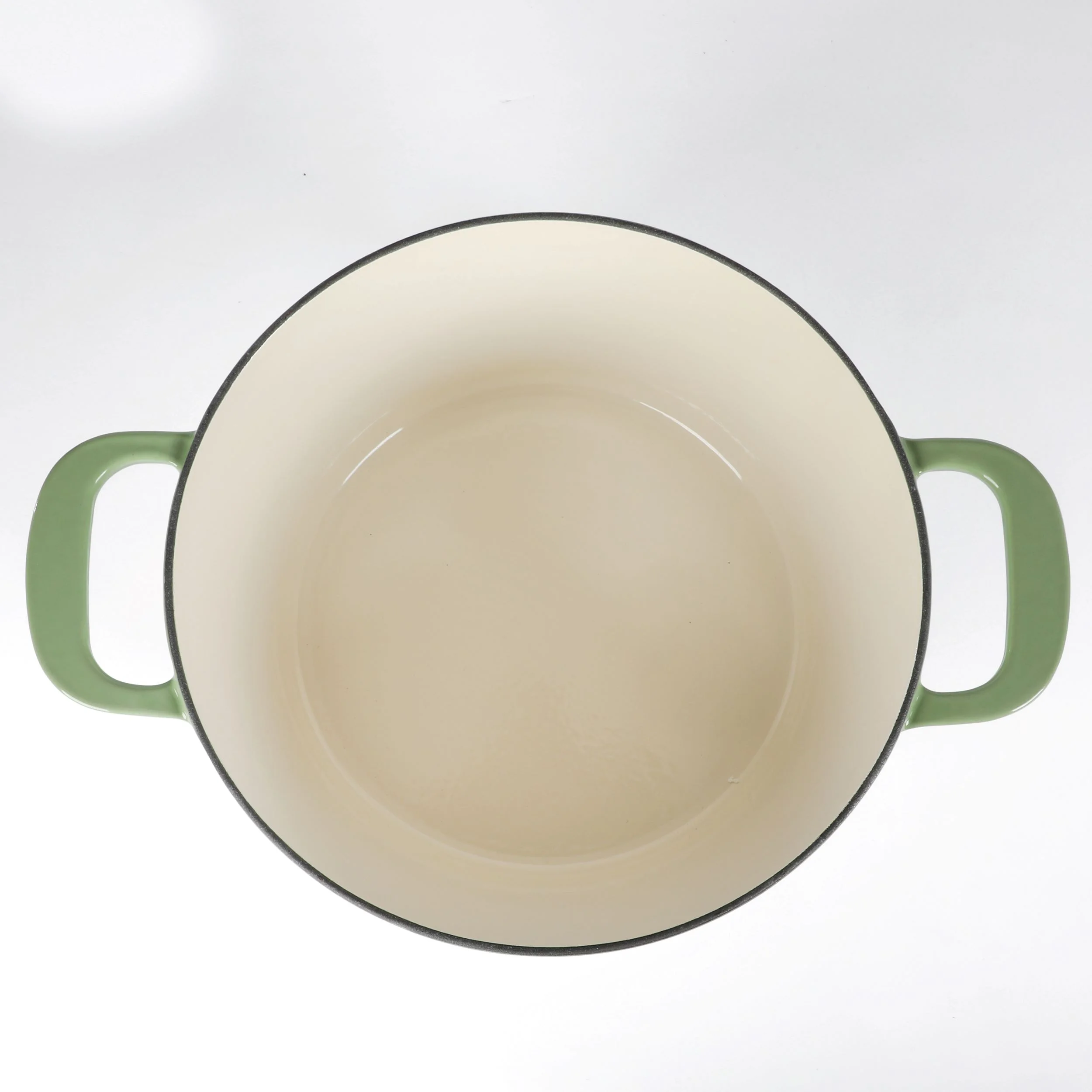 Martha Stewart Everyday Eastwick 7-Quart Sage Enamel Cast Iron Dutch Oven