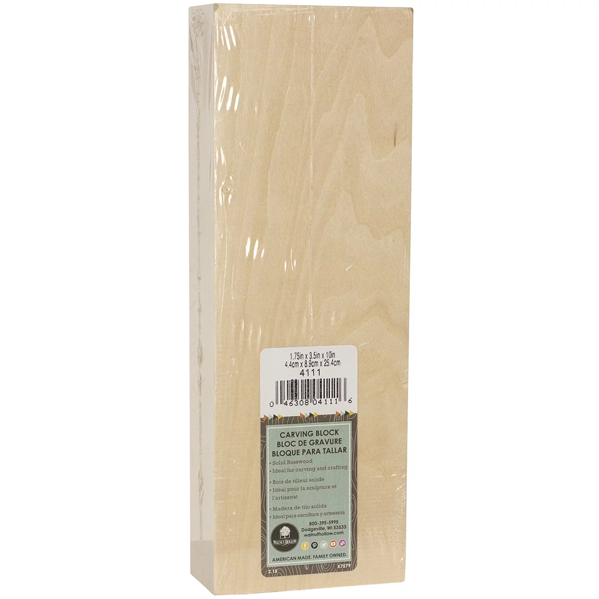 Basswood Carving Block by Walnut Hollow