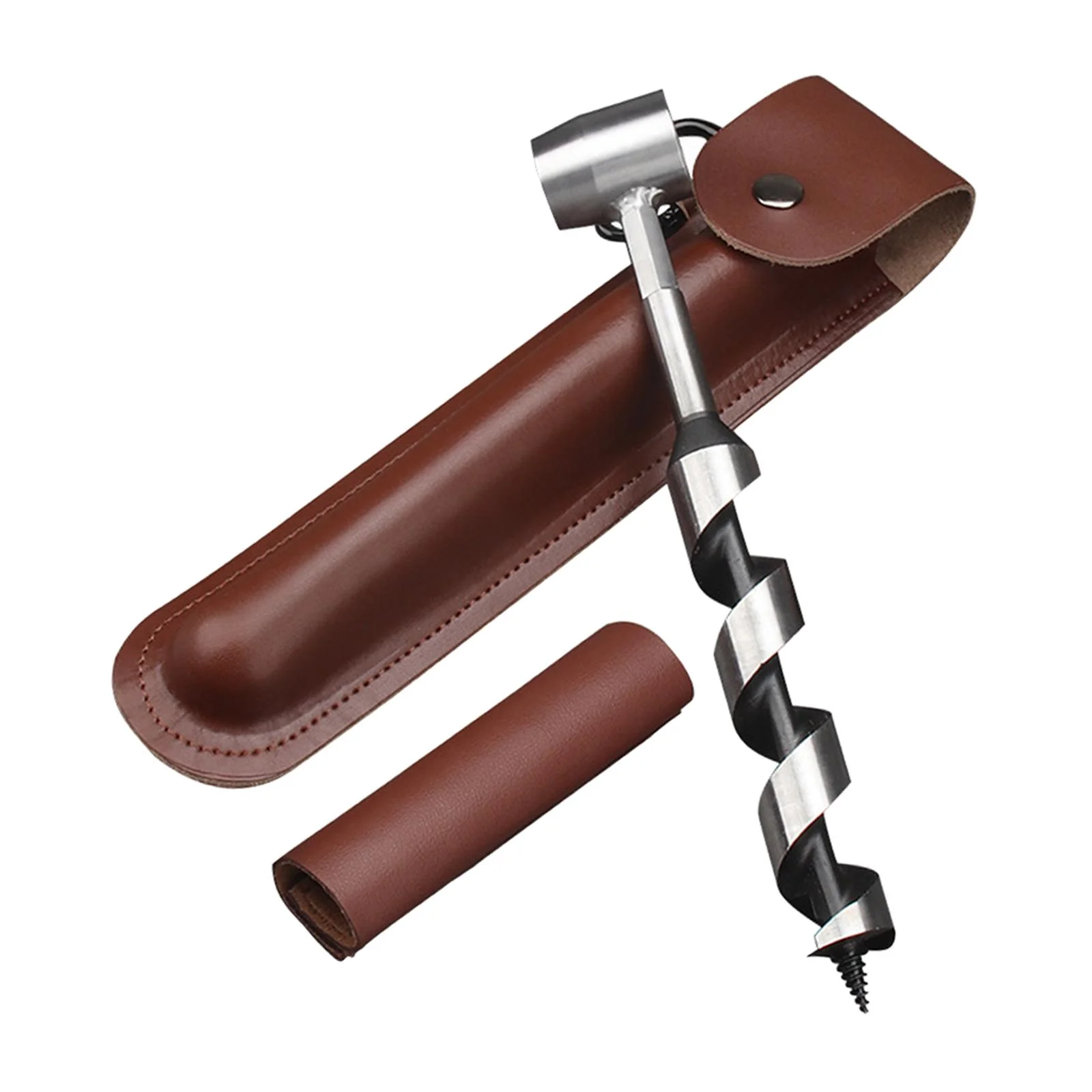 SunniMix Hand Auger ll Auger Wrench Ground Planting Portable Woodworking Drill Bi