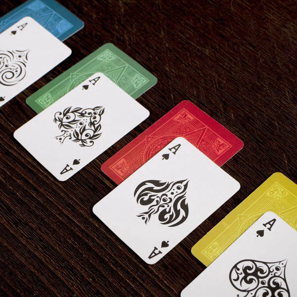 Brybelly GCAR-1002 Four Elements Mini Playing Cards, Pack of 4