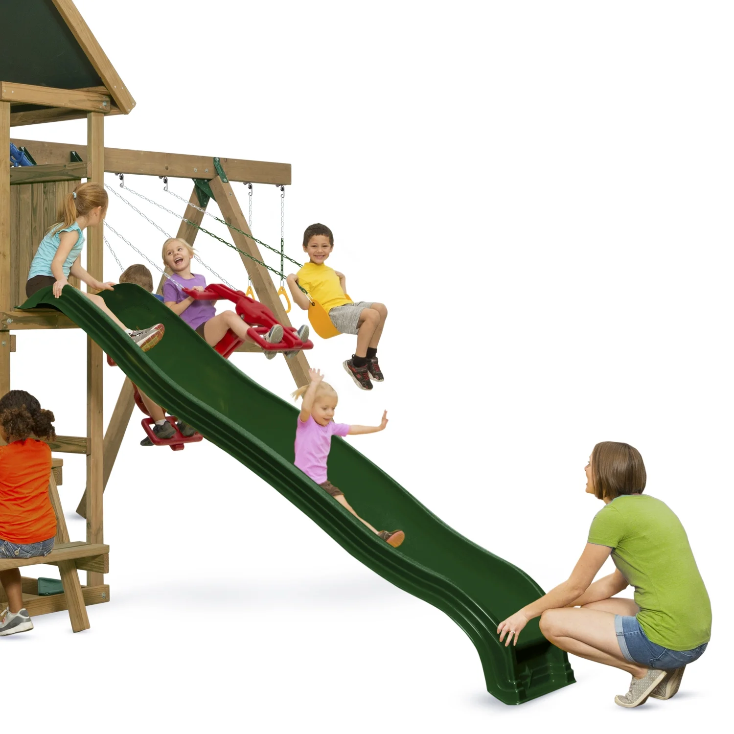 Giant Scoop Wave Slide - Green