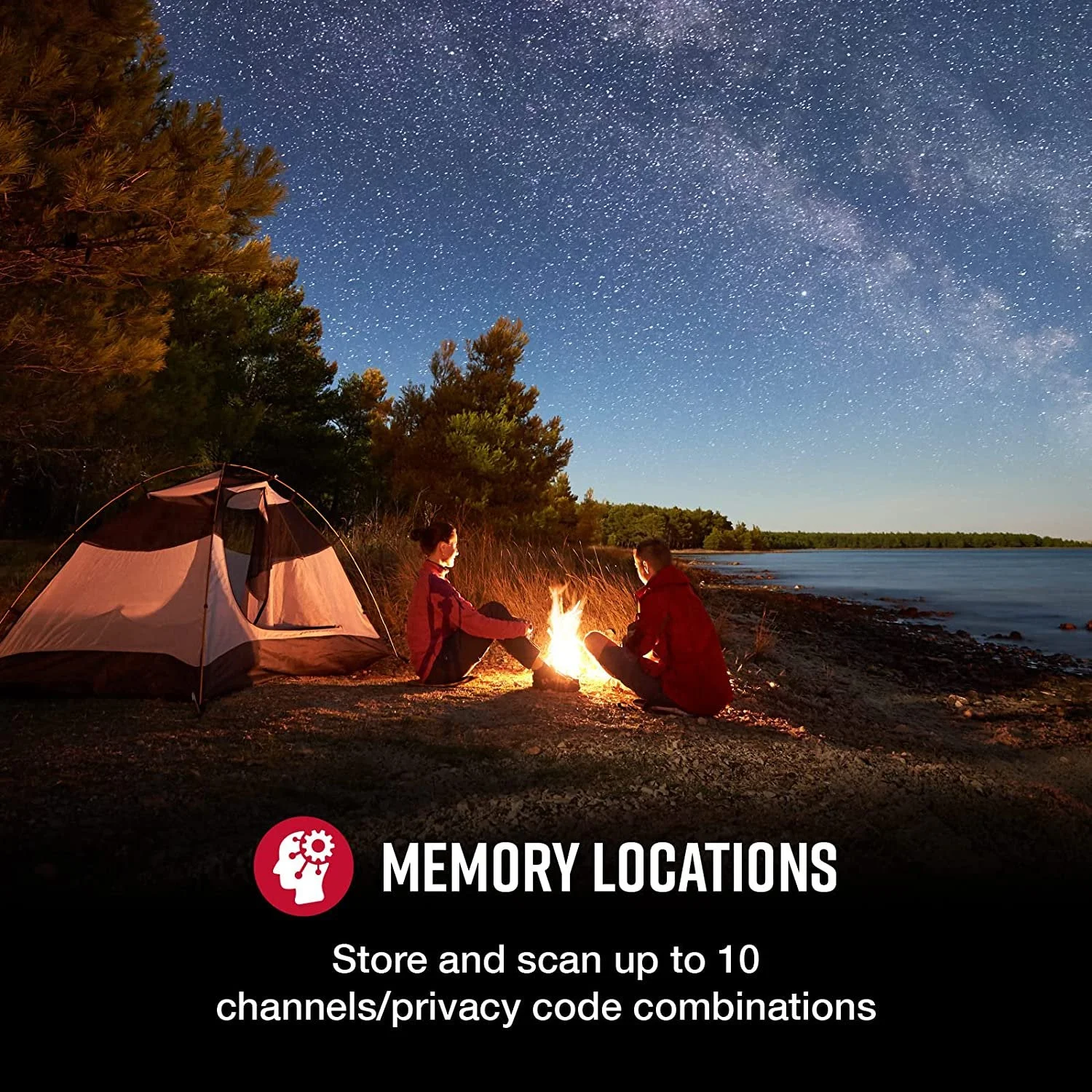 Cobra CXT1095 Emergency Two-Way Radios (1-Pack) IP67 Certified Waterproof Walkie Talkies Up to 40 Mile Range 22 Channels NOAA Weather Channels UHF/FM Ultra-Clear Reception With Surveillance Headset