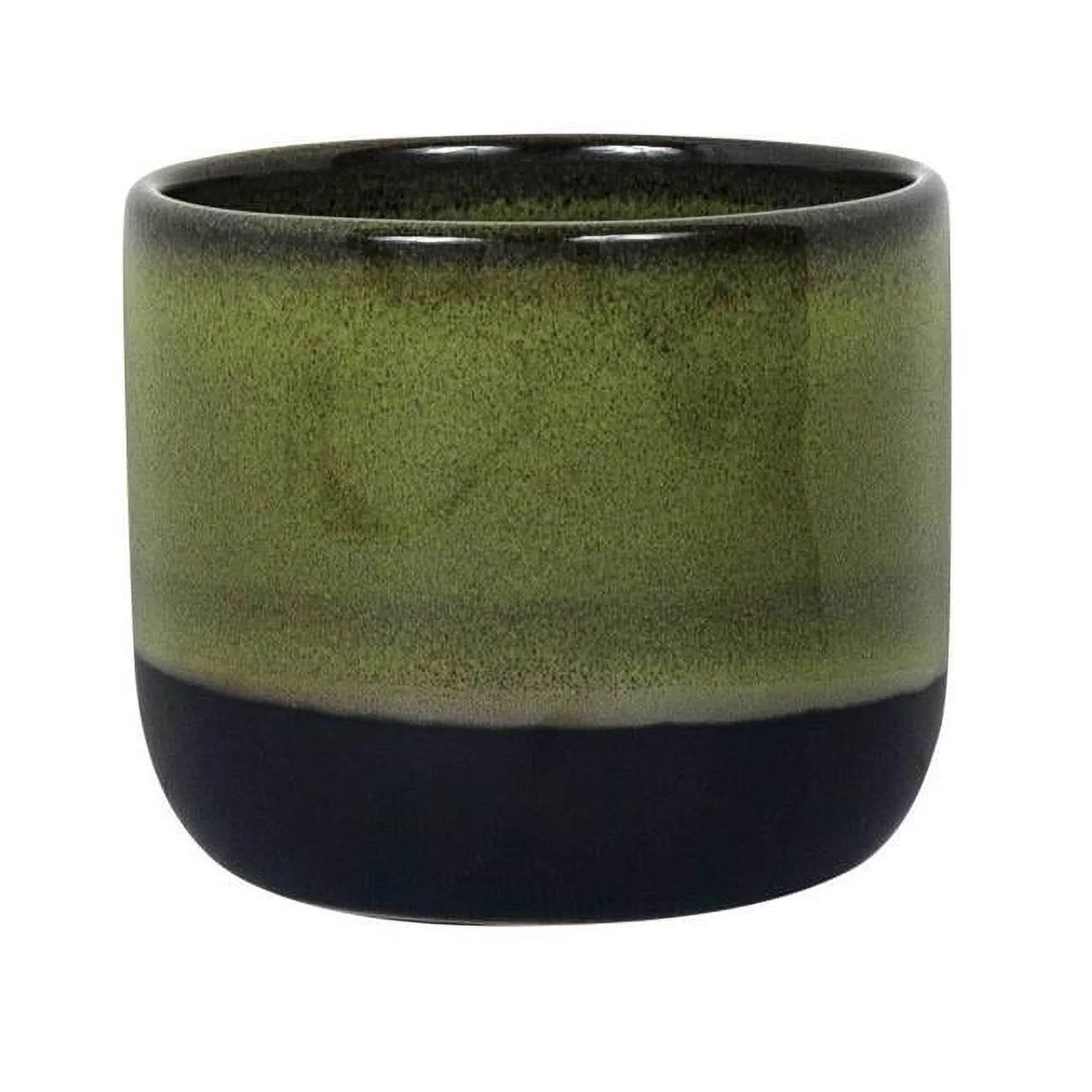 AI-CE05RGG-Q02 Green Reactive Glaze Ceramic Planter - Set of 2