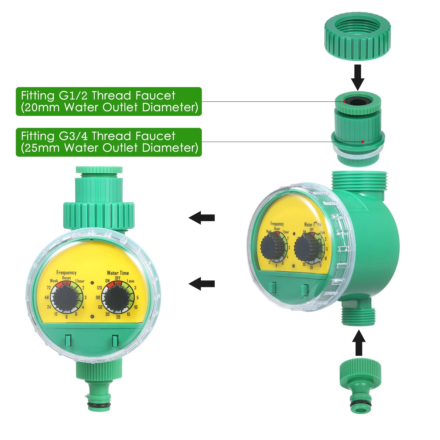 Electronic Automatic Irrigation Kit by Anself, Watering System for Garden with Timer