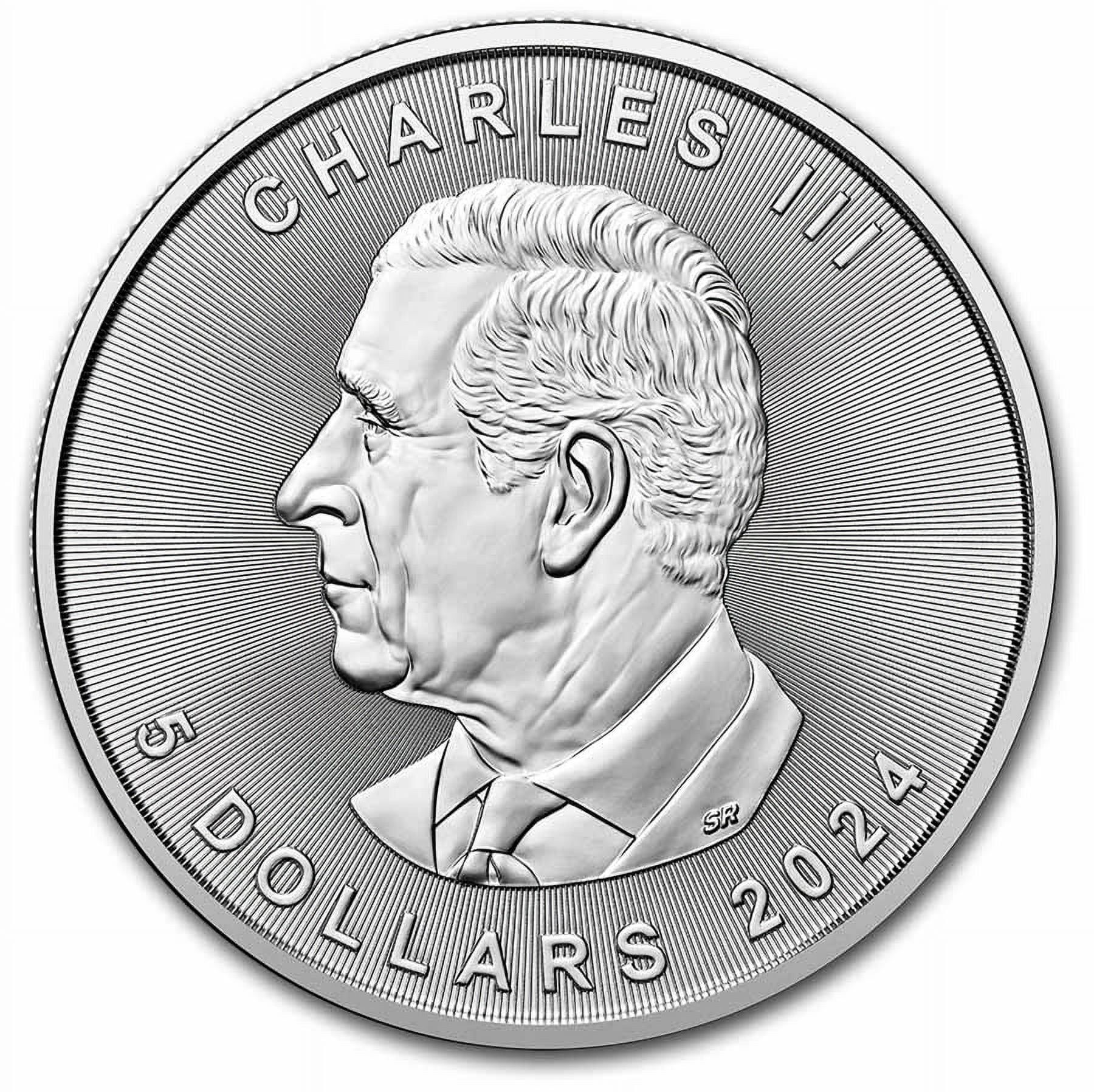 2024 Canada 1 oz Silver Maple Leaf BU - (Lot of 100) - Walmart