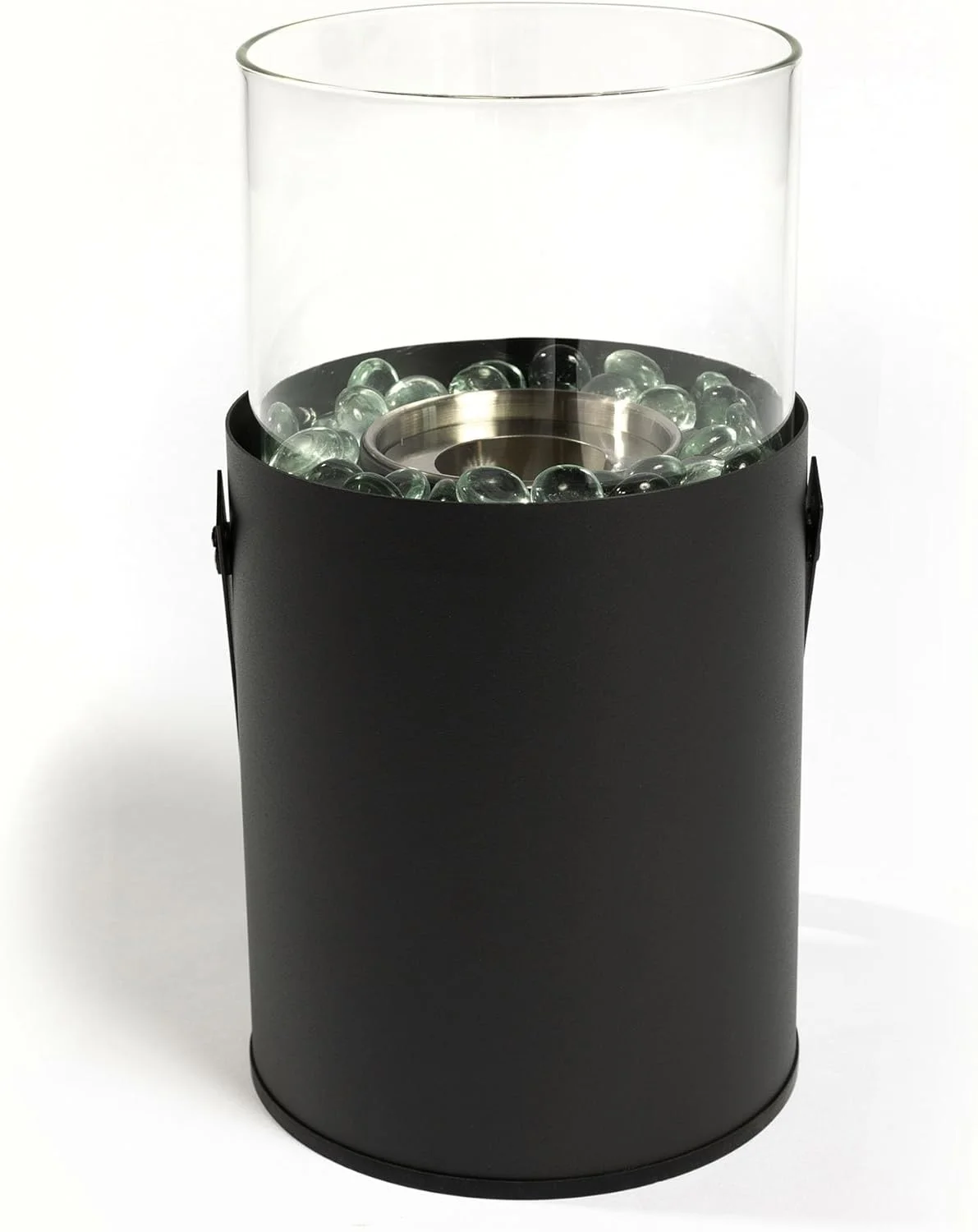 Black Ethanol Fire Pit, Tabletop Fire Pit, Mini Fire Pit, Portable Fireplace for Indoor & Garden for Dinner Parties, Home Decoration