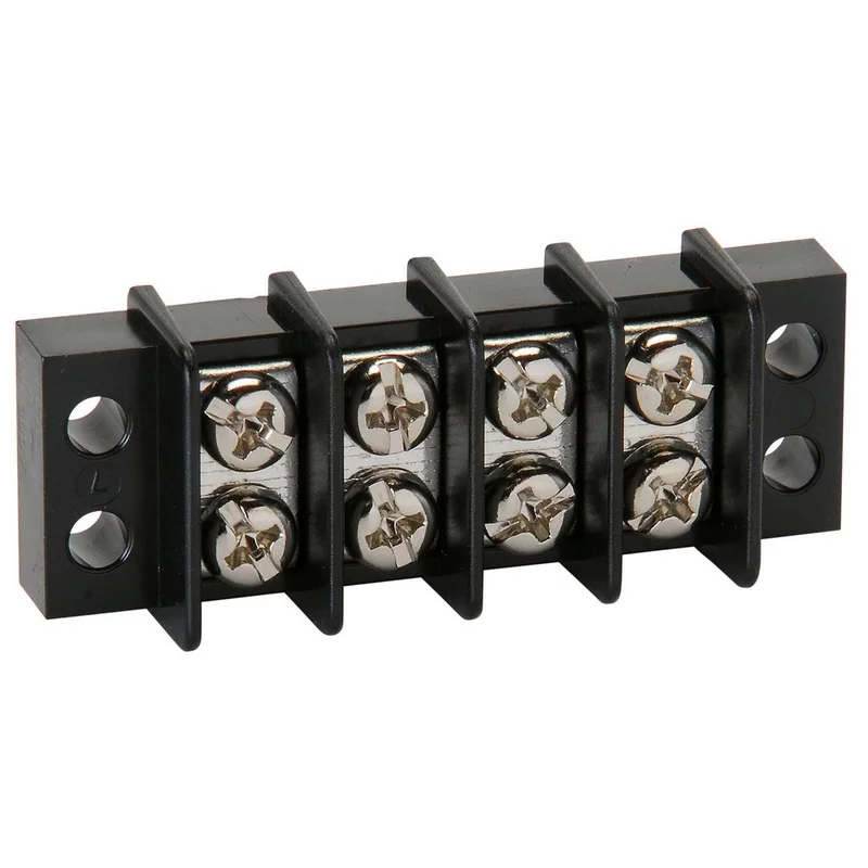 NTE 25-B500-04 4 Pole 20A Panel Mount Barrier Terminal Strip