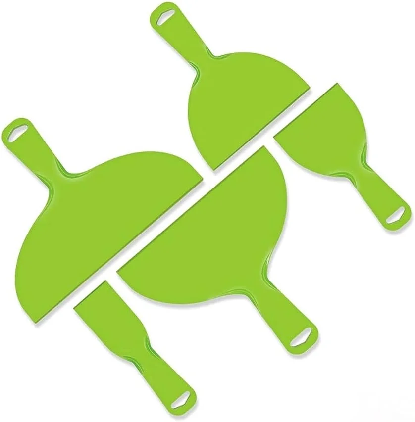 Reusable Plastic Putty Knife Scraper Cleaning Shovel Caulk Removal Tool Wall Plaster Trowel Paint Filling Spatula Putty 2,4,6,8,10-inch Durable Processed