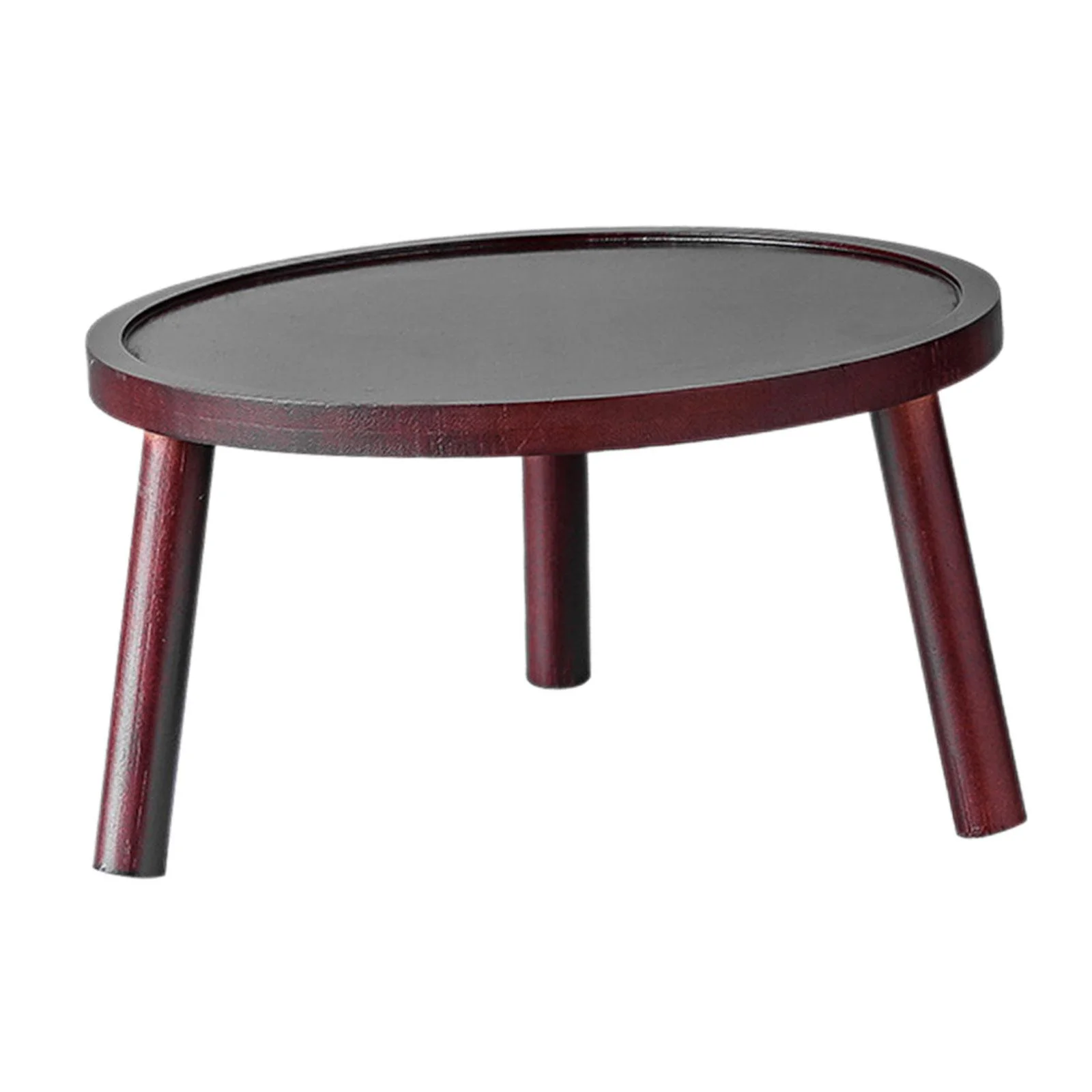 SunniMix Flower Pots Stand,Wooden Plant Stand Shelf Plant Table Wood Plant Pot Holder Planter Holder for Living Room Patio Dining Room Red