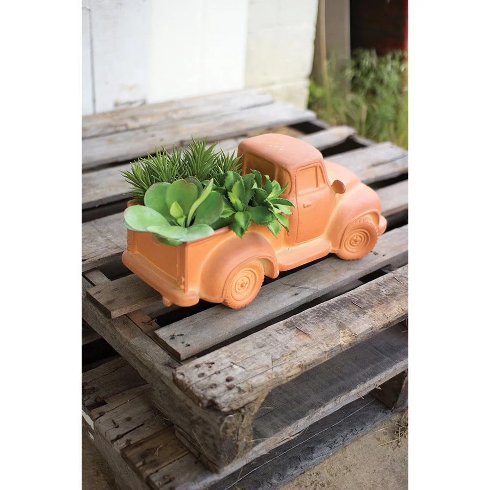 Kalalou Inc Terracotta Truck Planter