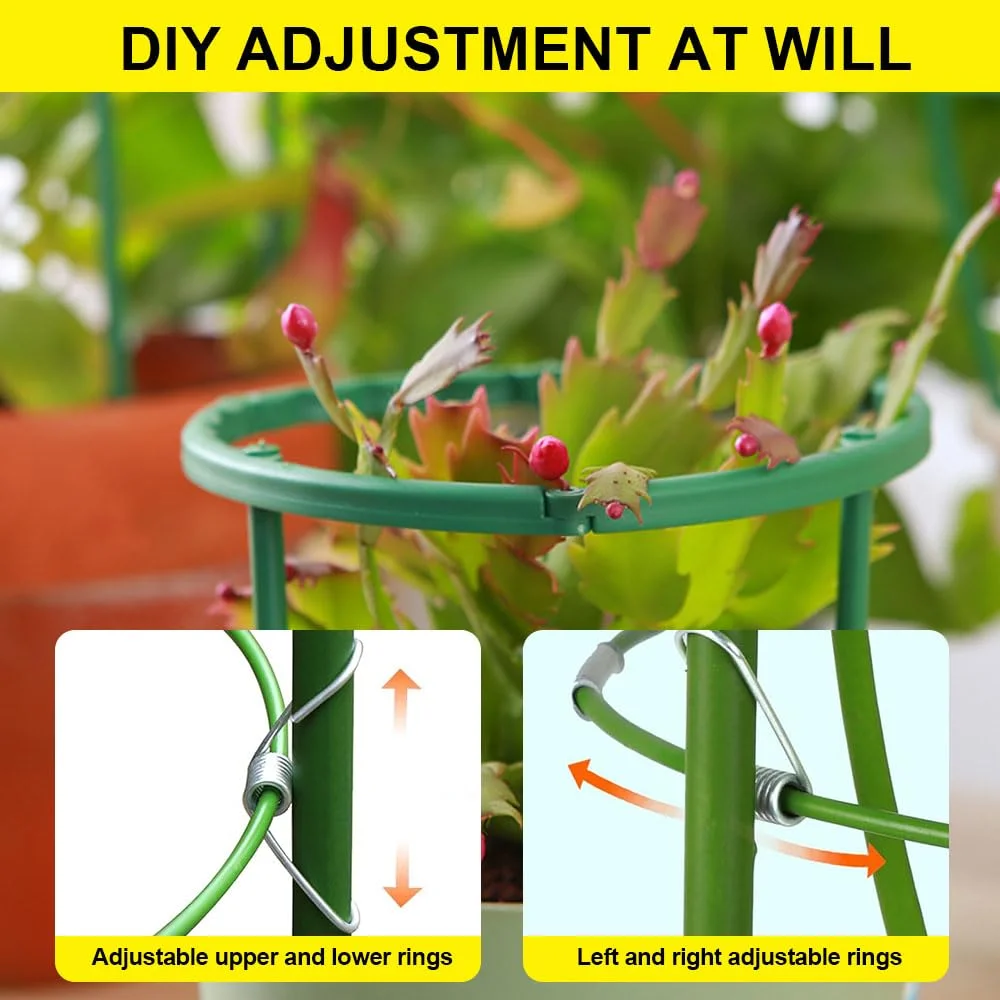 Tomato Cages for Garden,2024 Newest Plant Support Cage,Garden Trellis for Climbing Plants Outdoor Plant Support Stakes Cage for Tomato Peony Flower Vine Climbing Plant (10 Tiers)