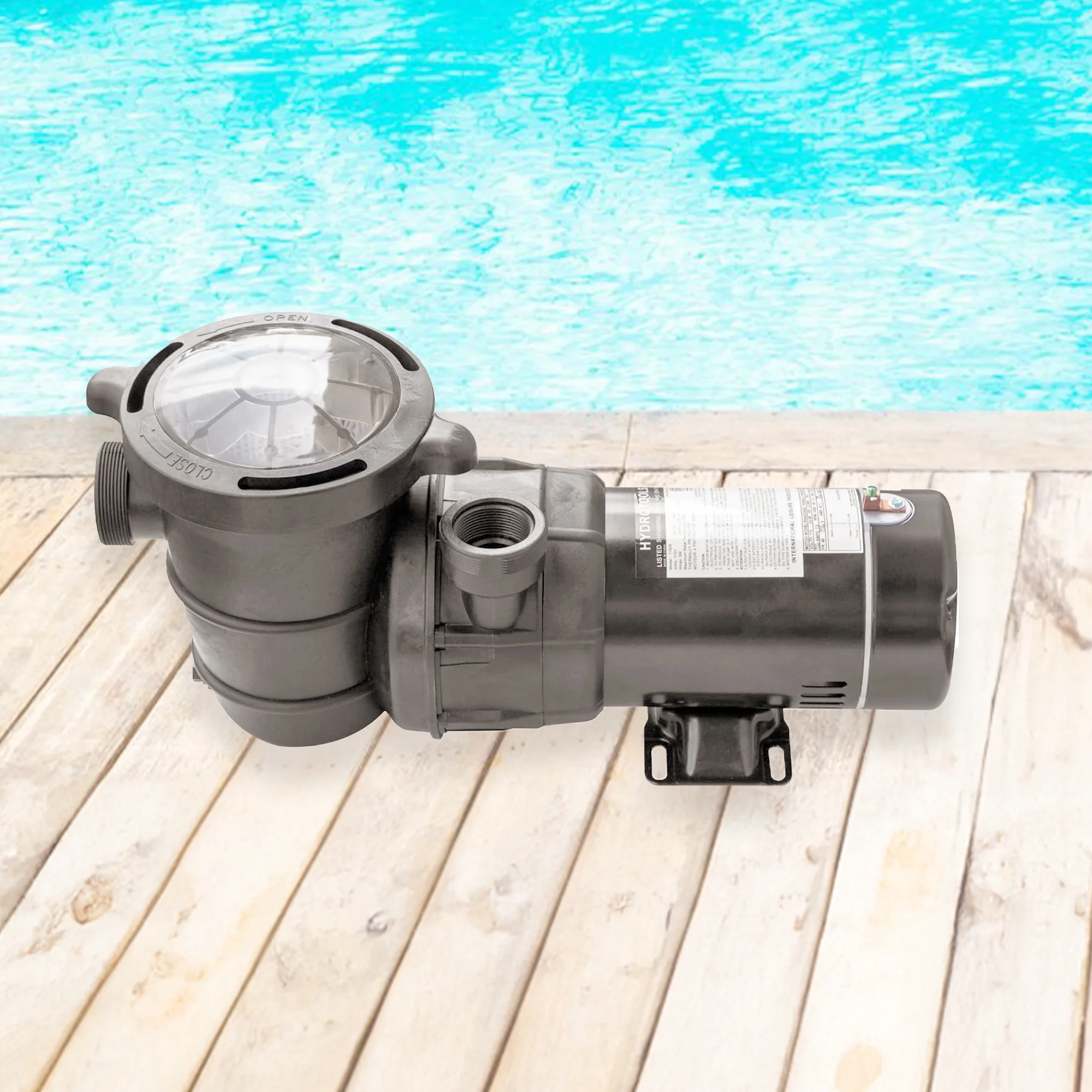 Swimline HydroTools Hydro Flo 0.75 HP Vertical Discharge Swimming Pool Pump