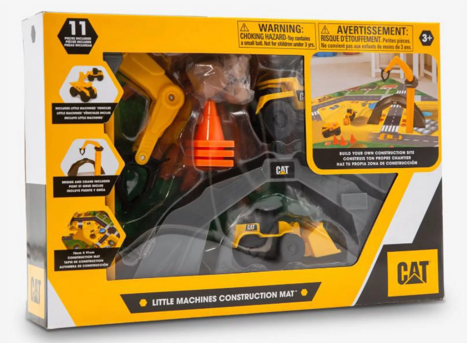 Cat Little Machines Vehicles and Play Mat