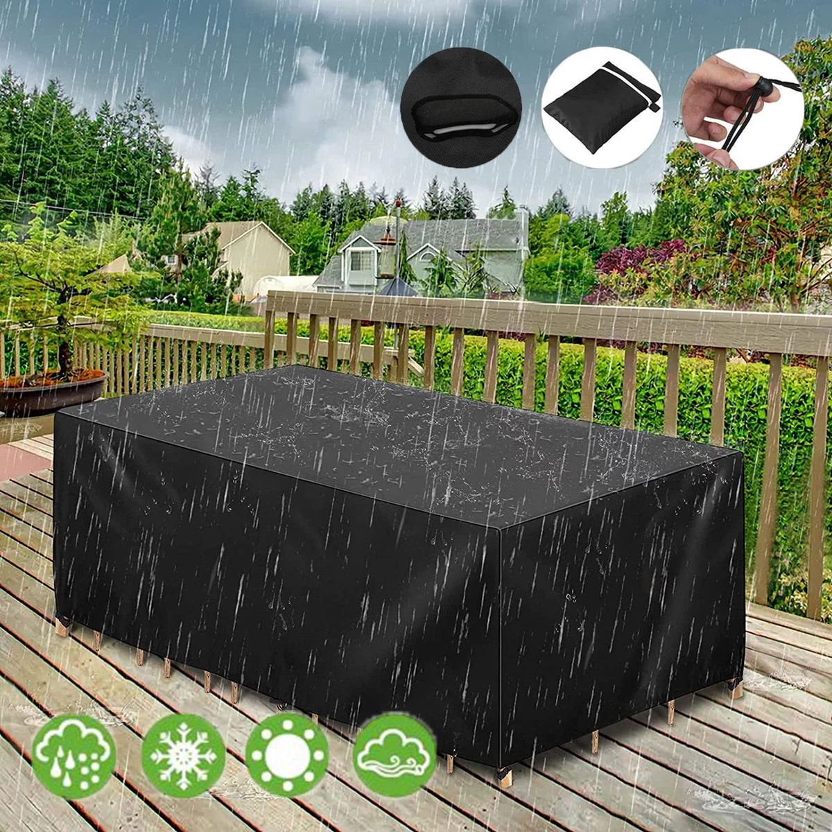 Spencer Patio Furniture Covers Table and Chair Cover Set Waterproof for Outdoor Garden Furniture Care 160.3