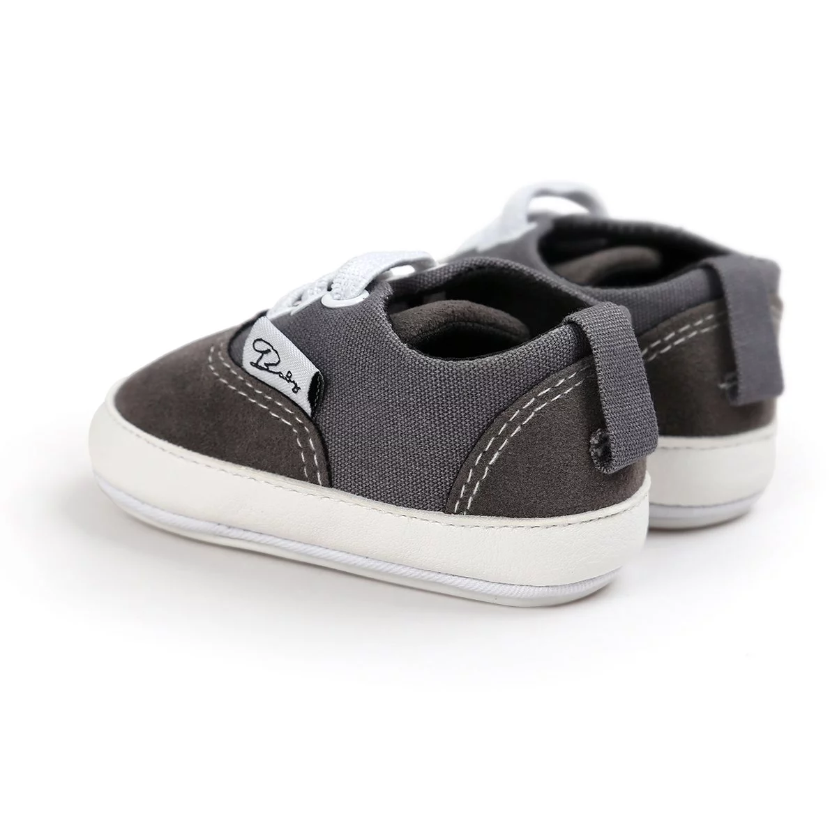 RVROVIC Baby Infant Shoes Canvas Slip-on Sneakers 0-18M