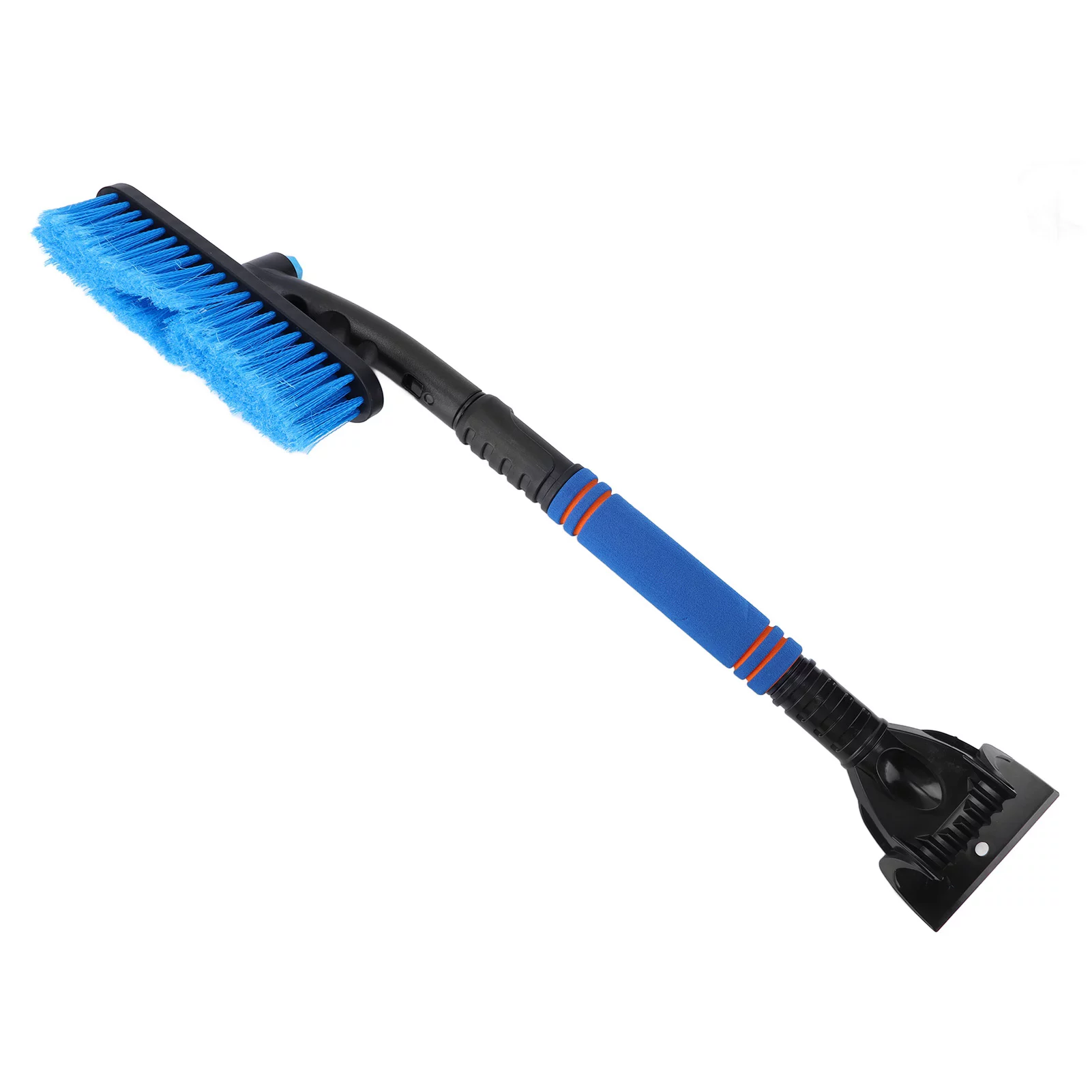 BOROCO Car Snow Brush Ice Scraper 2‑in‑1 Multifunction 55‑70cm Extendable Detachable Blue for SUV Truck