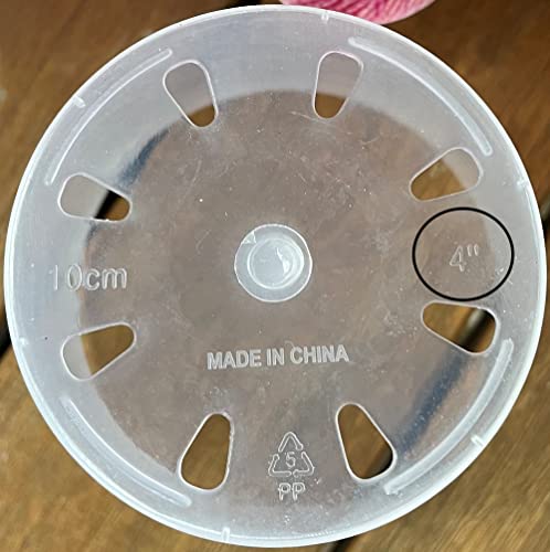 Clear Plastic Pot - Virtually Clear 4 inch Pot - Quantity 5