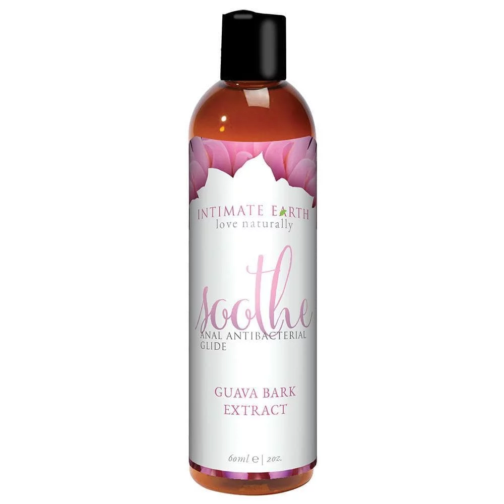 Intimate Earth Soothe Anal Antibacterial Glide with Guava Bark Extract 4 oz.
