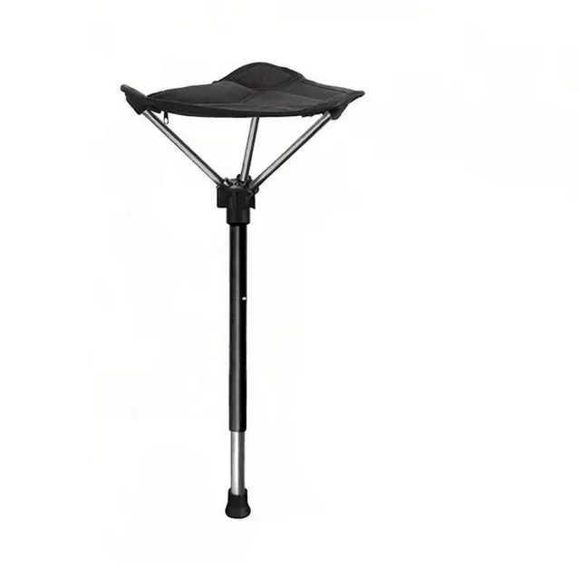 Adjustable  Foldable and Portable TriPod Walking Stick Stool with Height-Adjustable Seat - Convenient Folding Chair for Versatile and Comfortable Seating Solution - Ideal Product for Drop