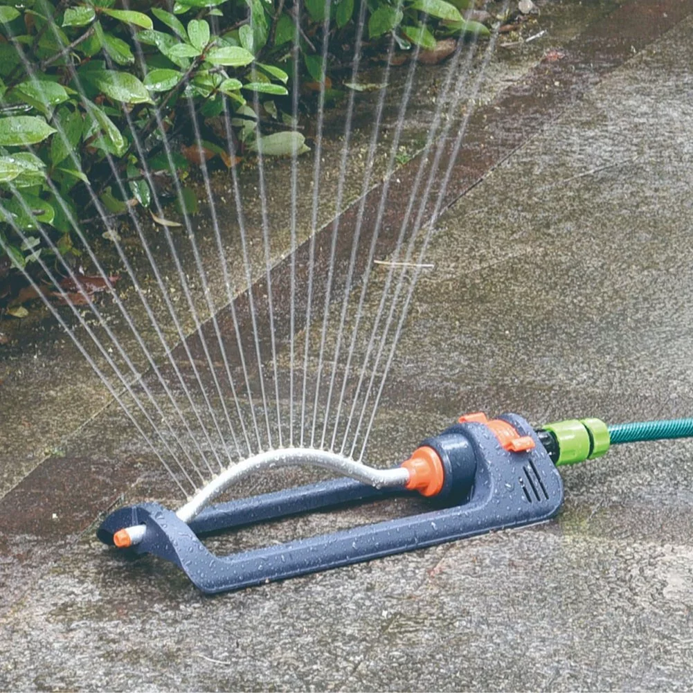 Cumbed  Oscillating Sprinkler Rustproof Swing Irrigation Sprinkler for Large Lawn