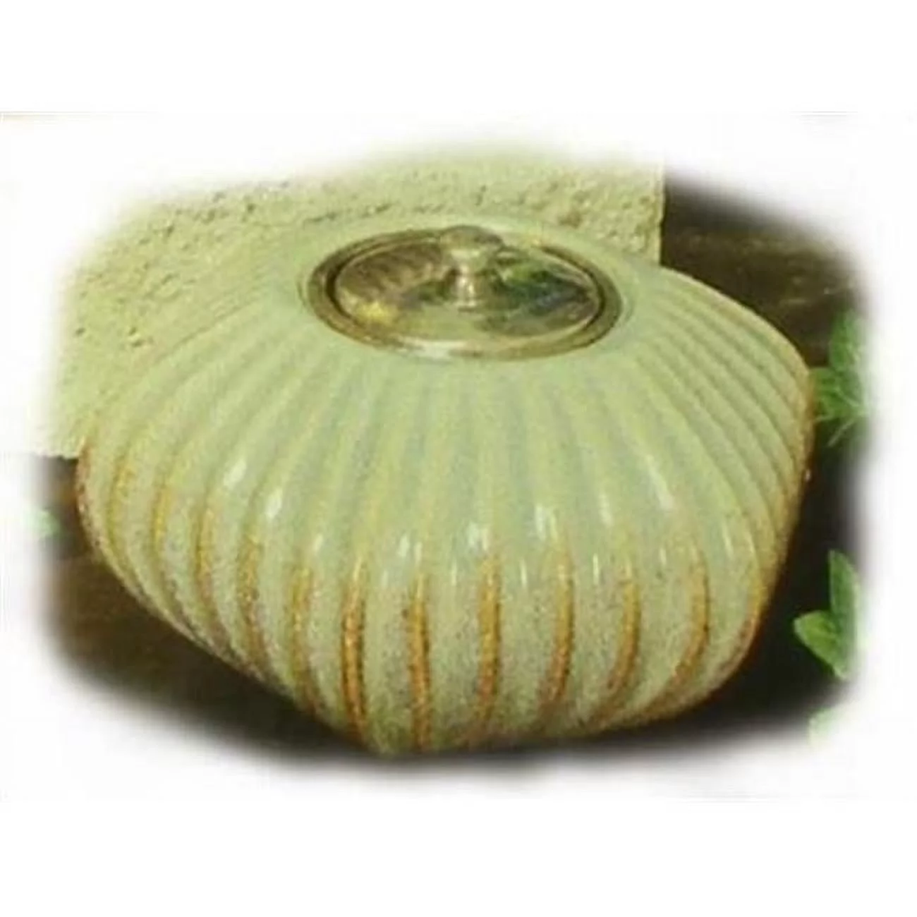 Marshall Home MBS-28-4-1350N 6 W x 3.75 H In.- San Antonio Seafoam Ceramic Firepot