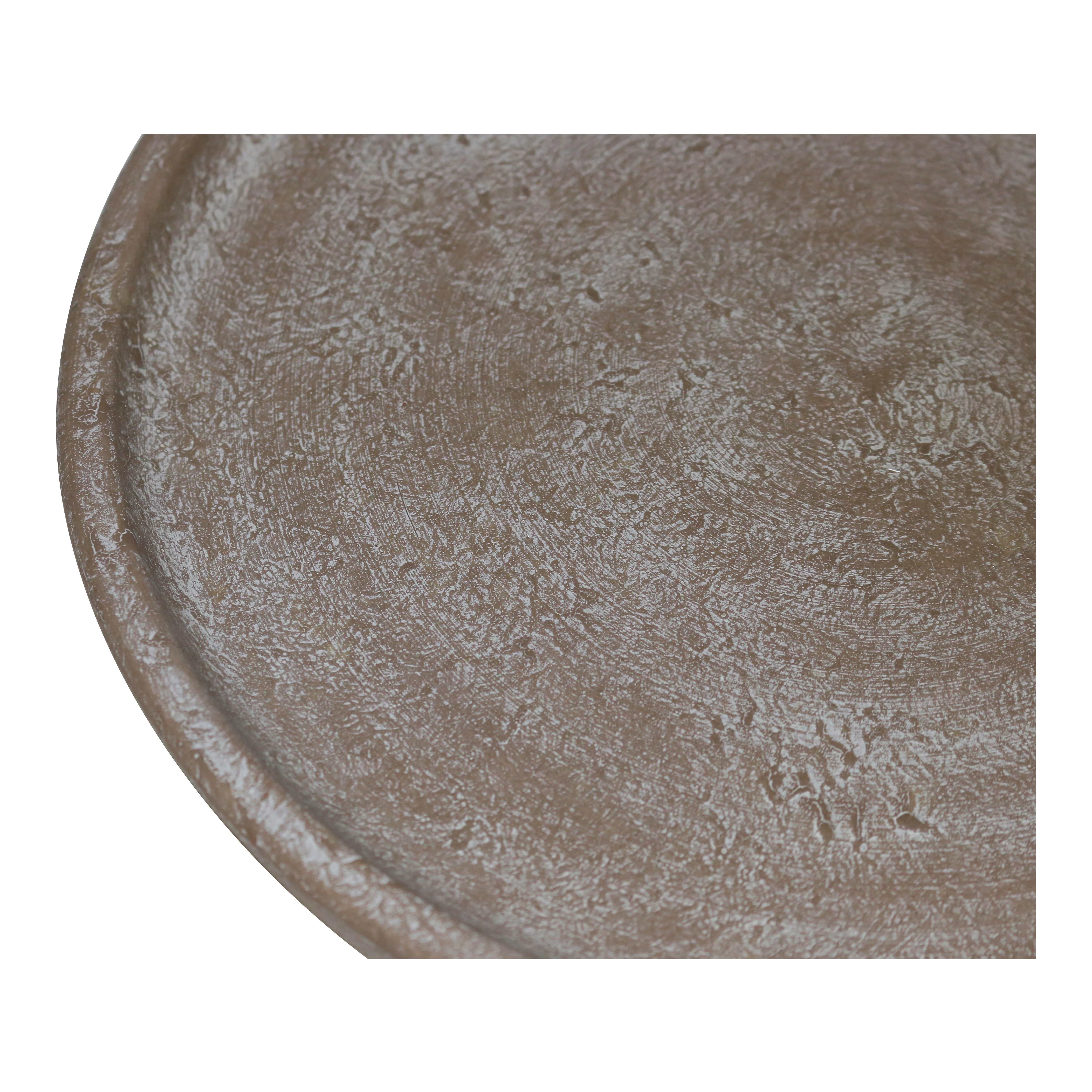 Better Homes & Gardens 10 in. Hand-painted Brown Earthenware Saucer
