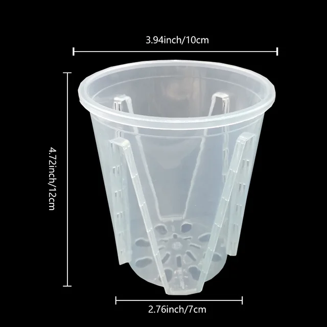 Plant Pot Transparent Nursery Pots Planting Nutrition Cup Orchid Container Seedling Bag With Stomata Pot  Gardening Decor