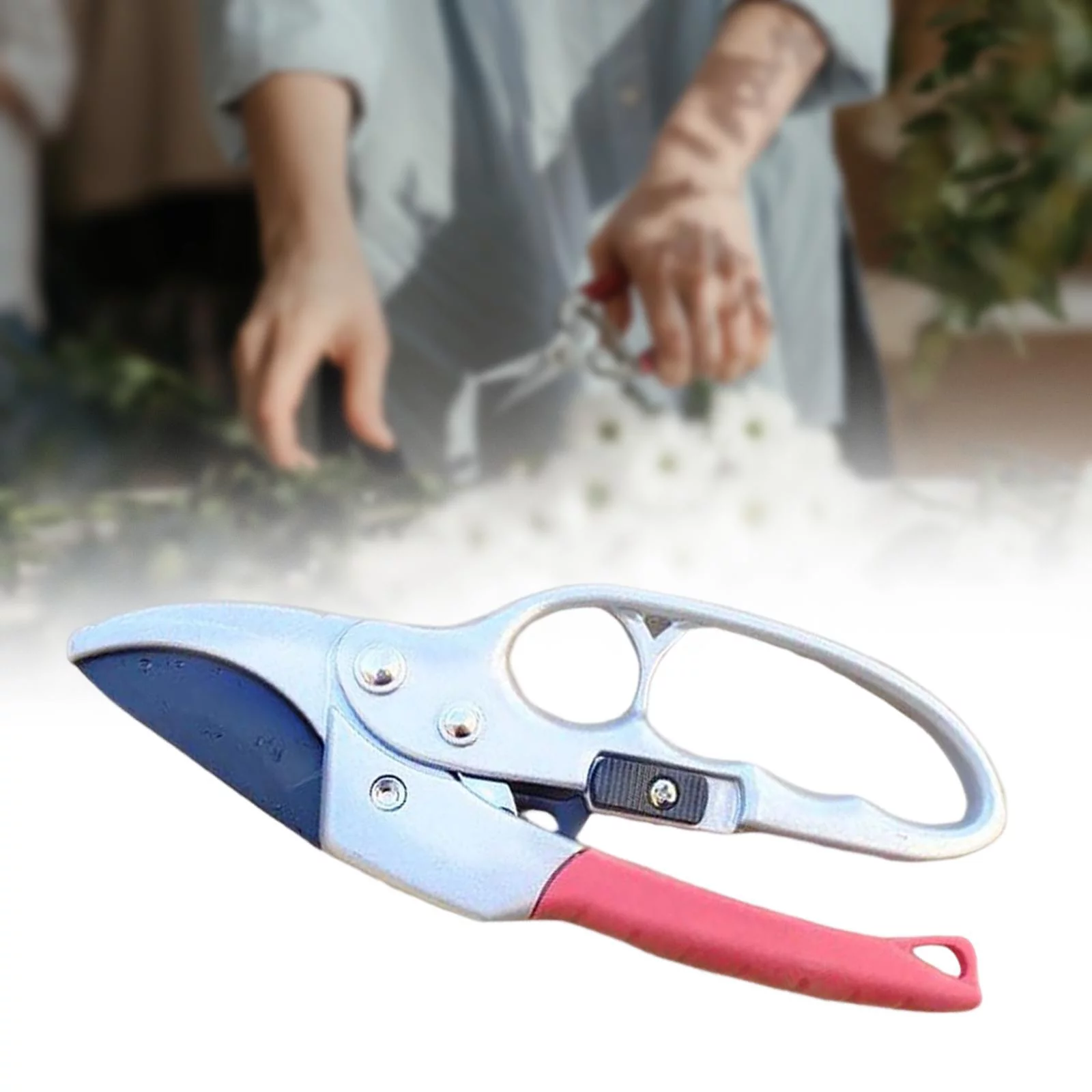 Branch pruners Gardening Equipment Stainless Steel Pruning Tool Multipurpose Gardening Scissors Pruning Shear for Park Orchard Garden Home Red Argent