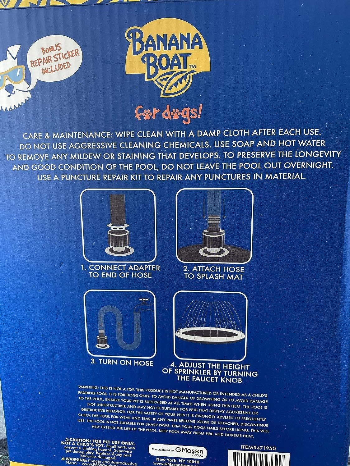 Sprinkler Splash mat pet