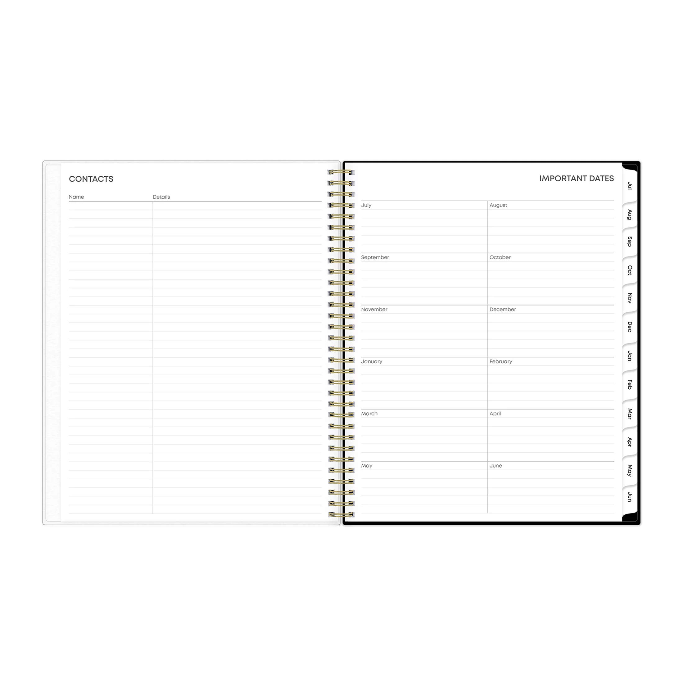 2023-2024 Weekly Monthly Planner, 8.5x11, Blue Sky, Pippi