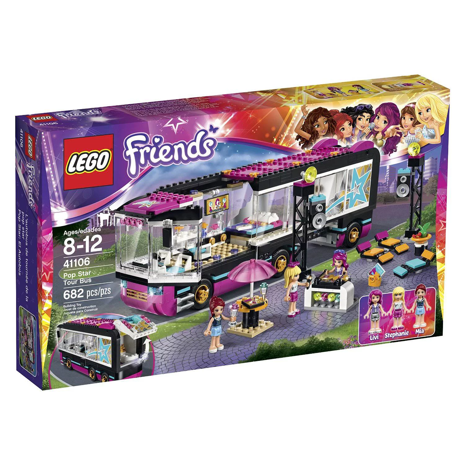 LEGO Friends Pop Star Tour Bus, 41106