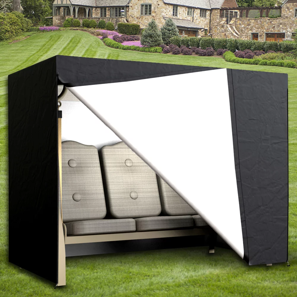 Willstar Garden Swing Waterproof Seat Covers 3 Seater Hammock Cover Furniture Shelter Heavy Duty Dust UV Rain Resistant Protection Cover 170 X 145 X 220cm