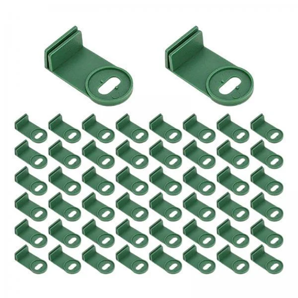 oshhnii 2x50 Pieces Greenhouse Twist Clips Fastener Greenhouse Accessories