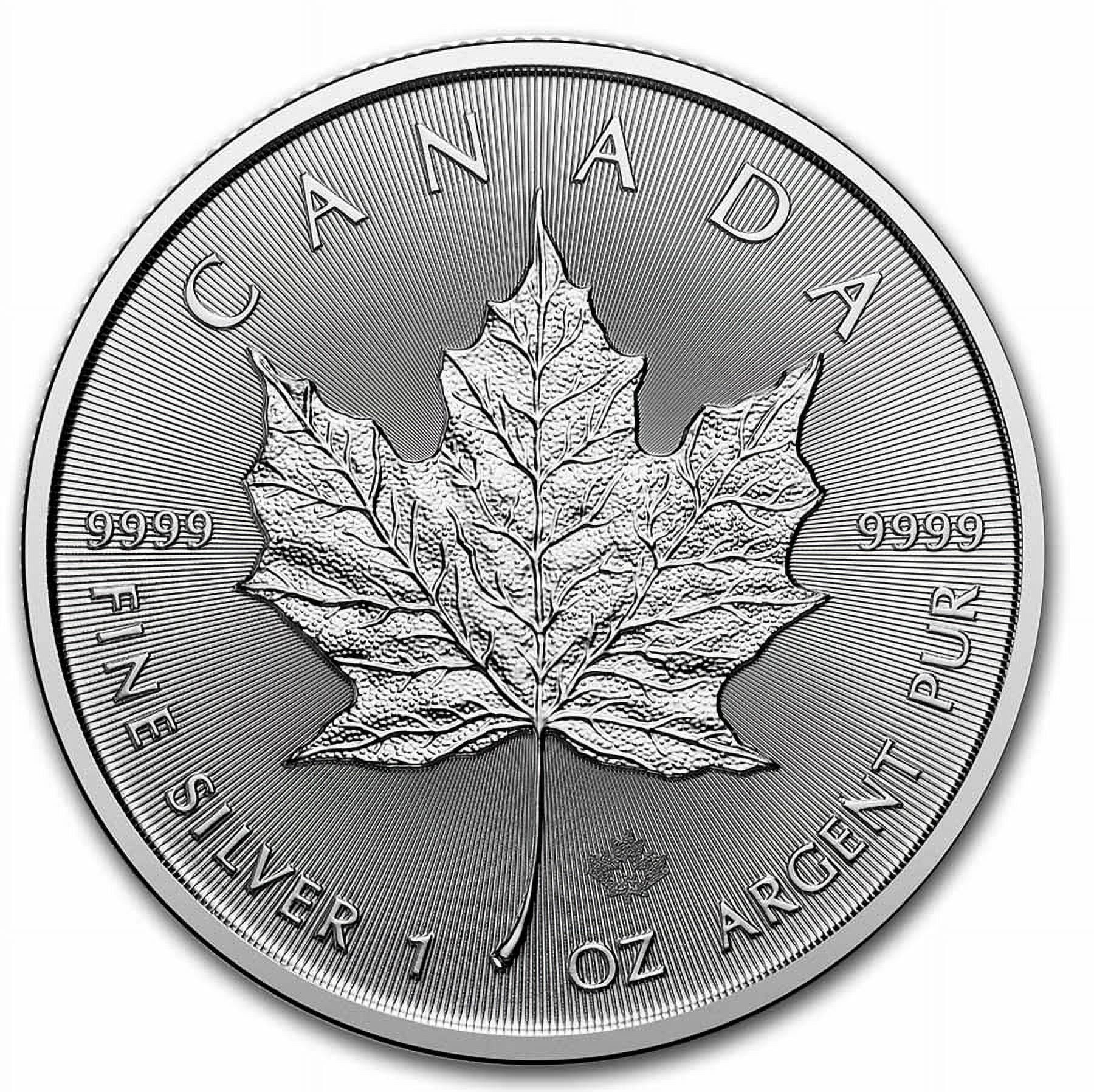 2024 Canada 1 oz Silver Maple Leaf BU - (Lot of 25) - Walmart