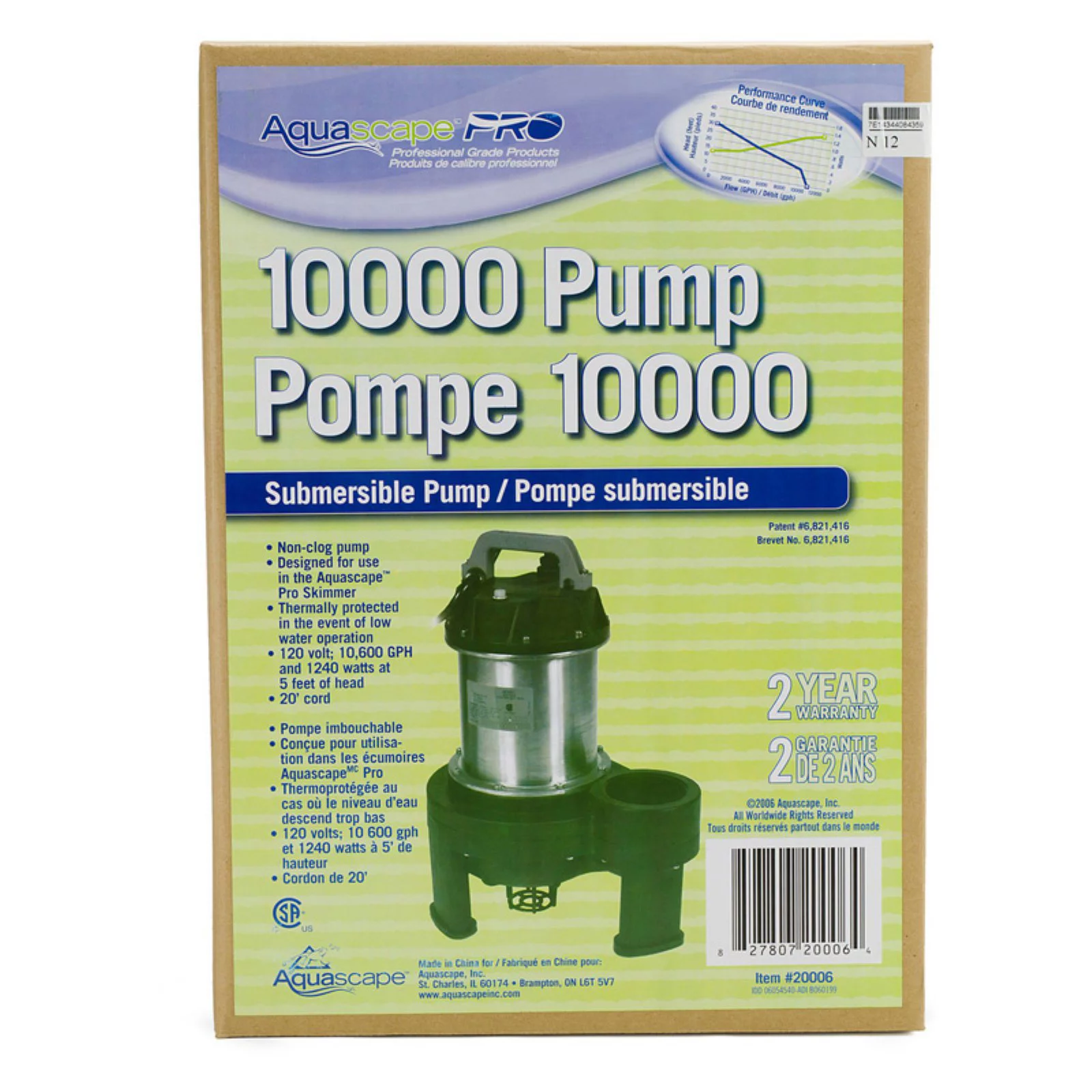 AquascapePRO  AquascapePRO 10000 Pump