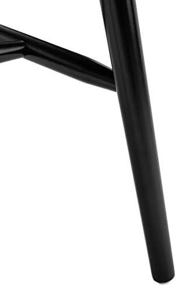 SJOPKMNH Home Winona Farmhouse White and Natural Spindle Back Dining Chair