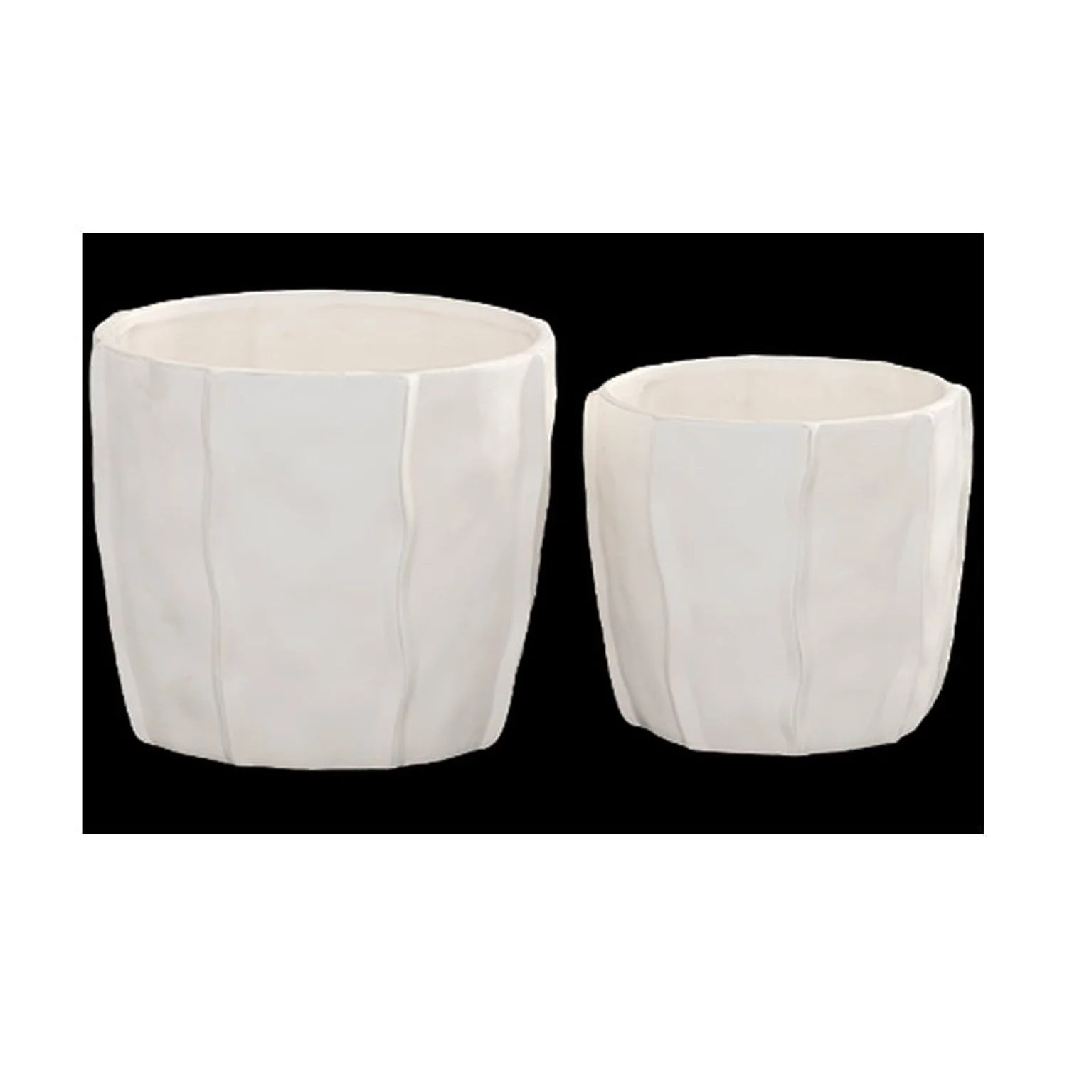 Urban Trends Ceramic Low  Pot