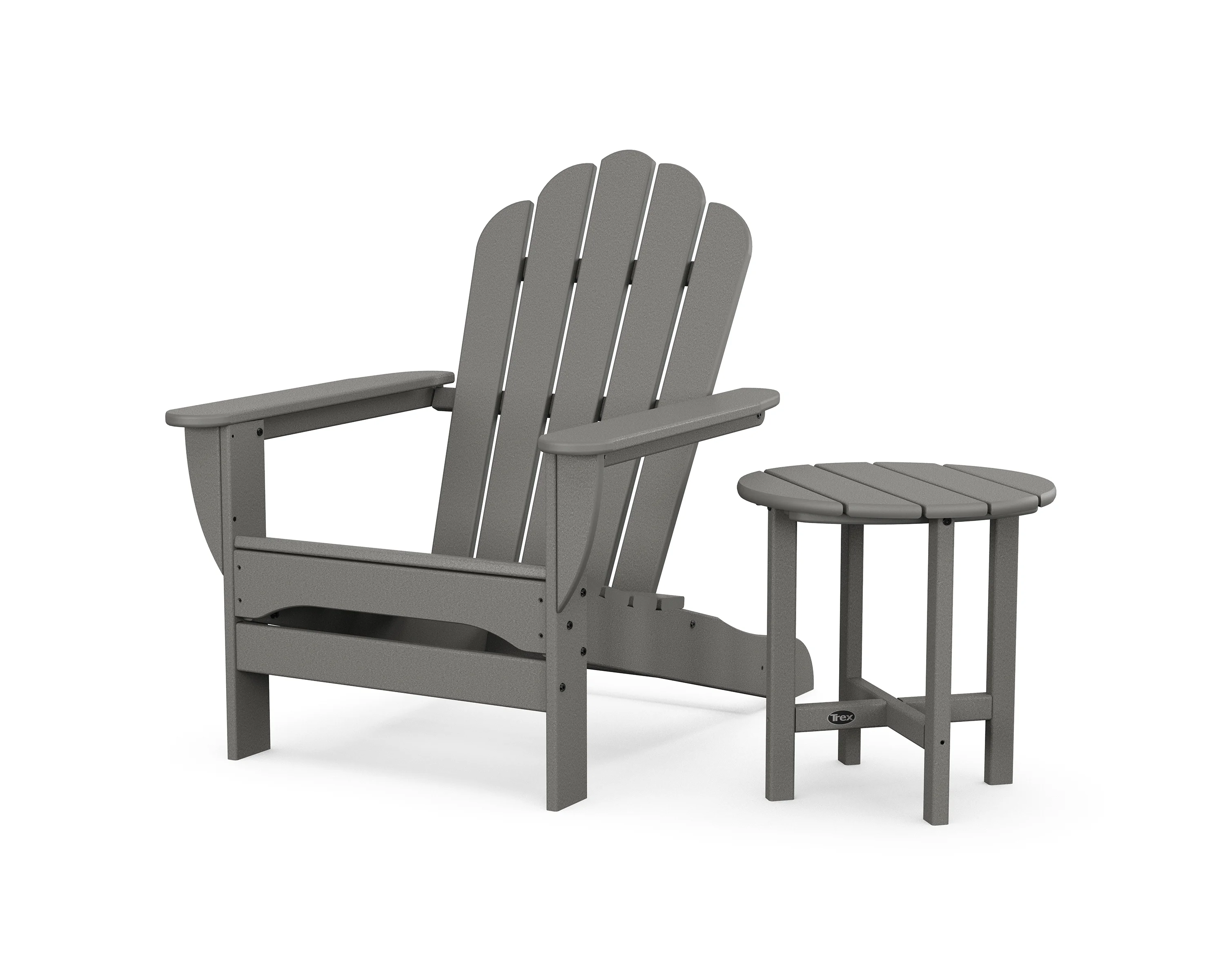Trex® Outdoor Furniture™ Monterey Bay Oversized Adirondack Chair with Side Table in Stepping Stone