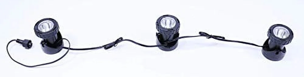 Green Vista Replacement 3-LED White OEM Spotlight Kit #49510 for 453931 & DFTN12003L 1/4 HP or 45393 & PROFTN51003L 1/2 HP Oase and Pond  Floating Fountains