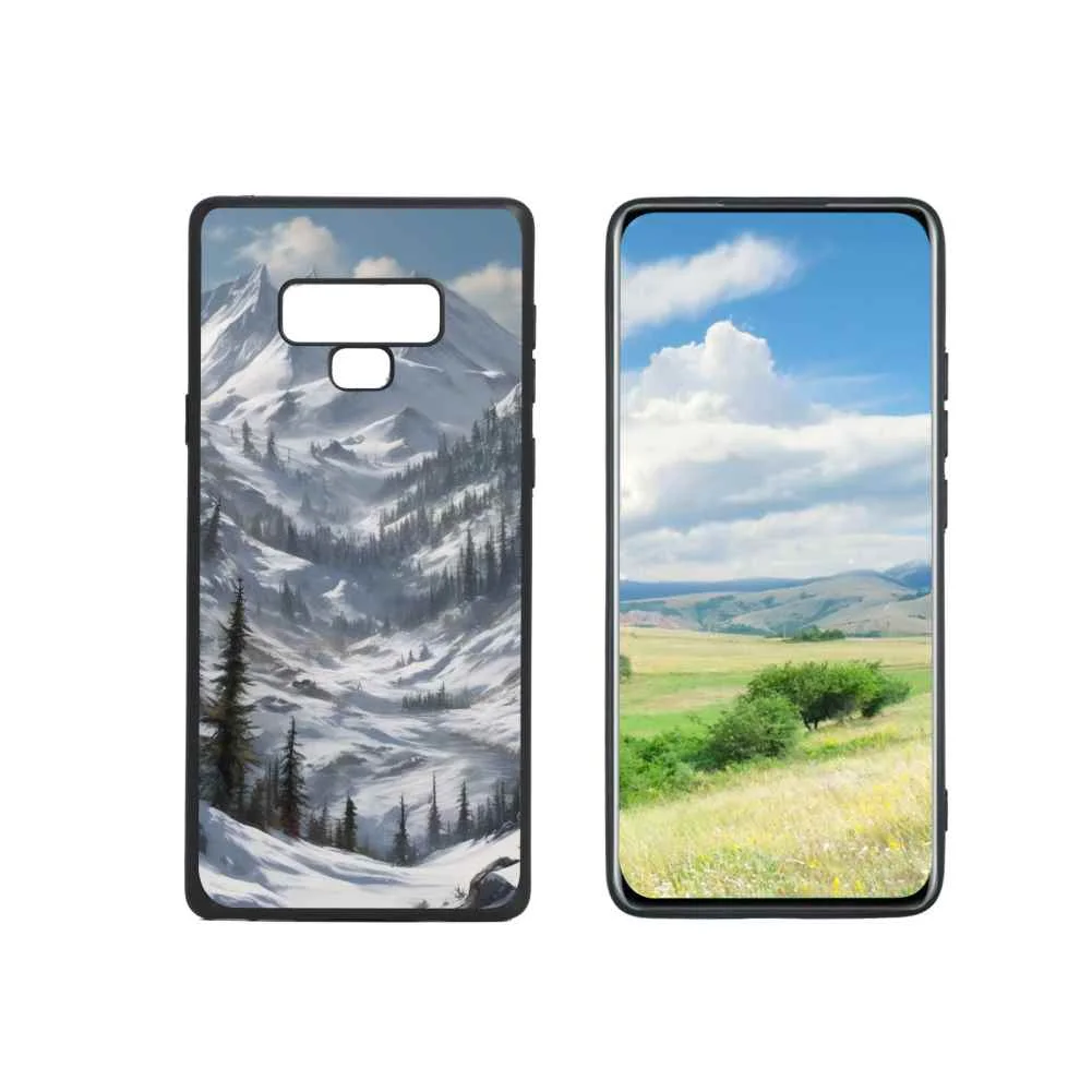 Snow-capped-wilderness-3 Phone Case, Degined for Samsung Galaxy Note 9 Case Men Women, Flexible Silicone Shockproof Case for Samsung Galaxy Note 9