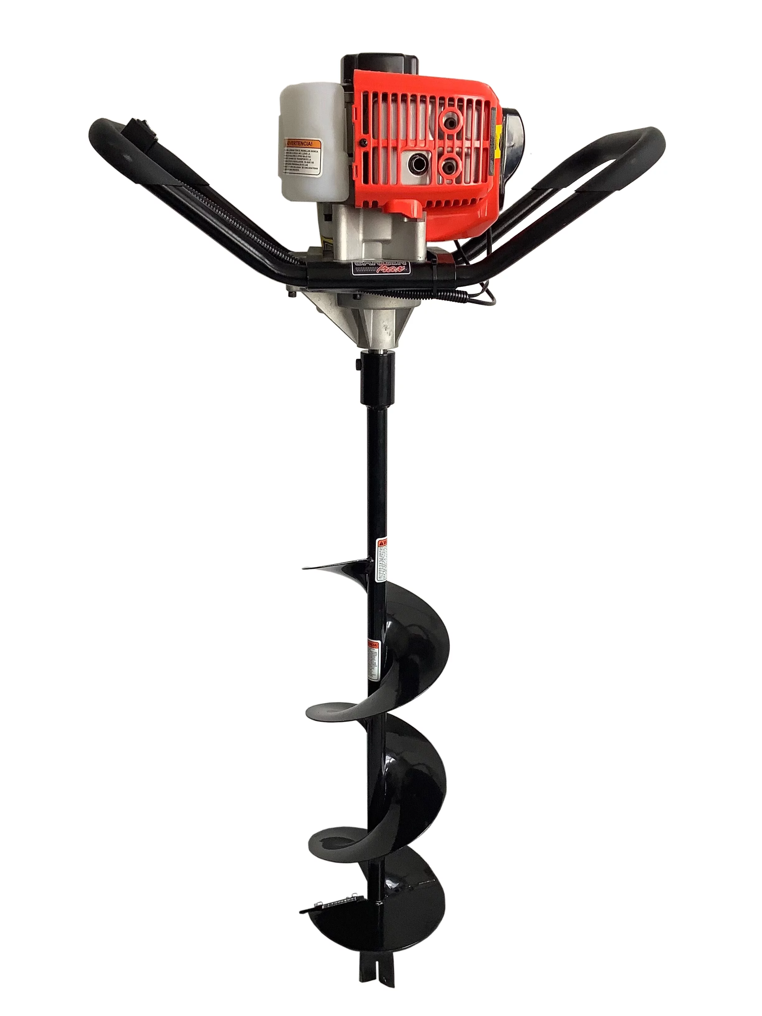 GardenTrax 8 Inch Auger Drill Bit 43cc 2cycle Powerhead Earth Auger Combo