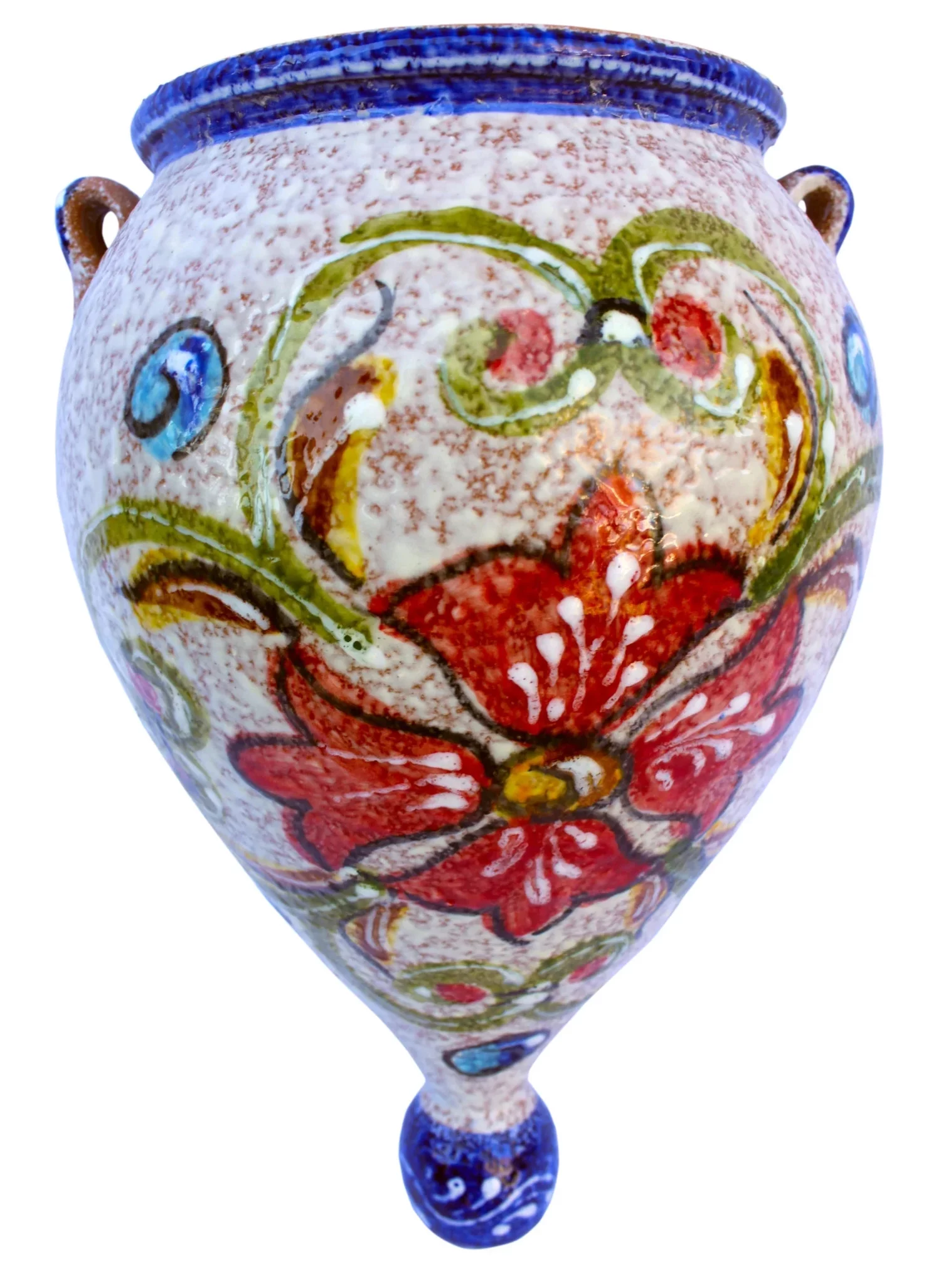 Wall Planter - Spanish Orza (Blue Treasure) - Hand Painted in Spain